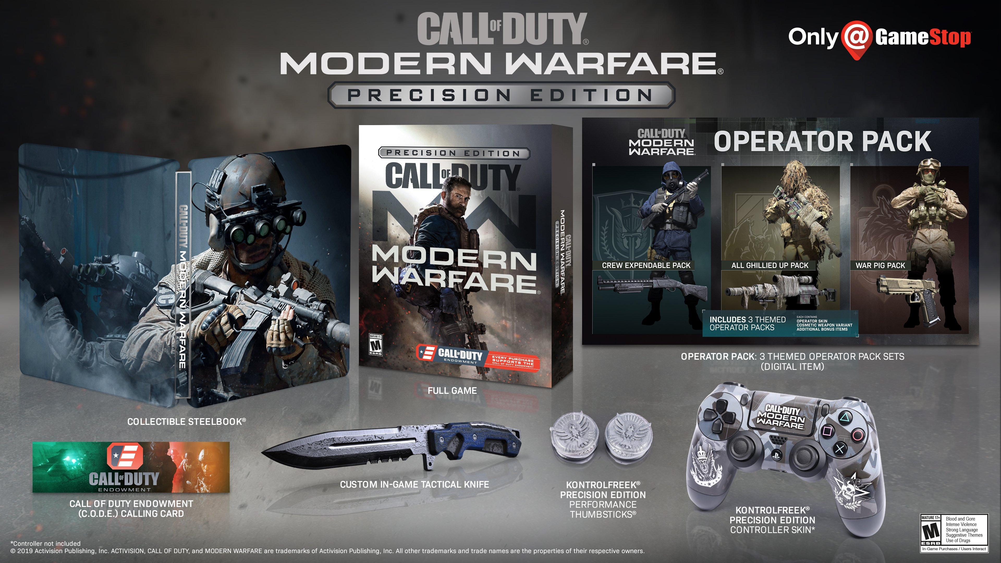 Call Of Duty Modern Warfare C O D E Precision Edition Only At Gamestop Playstation 4 Gamestop