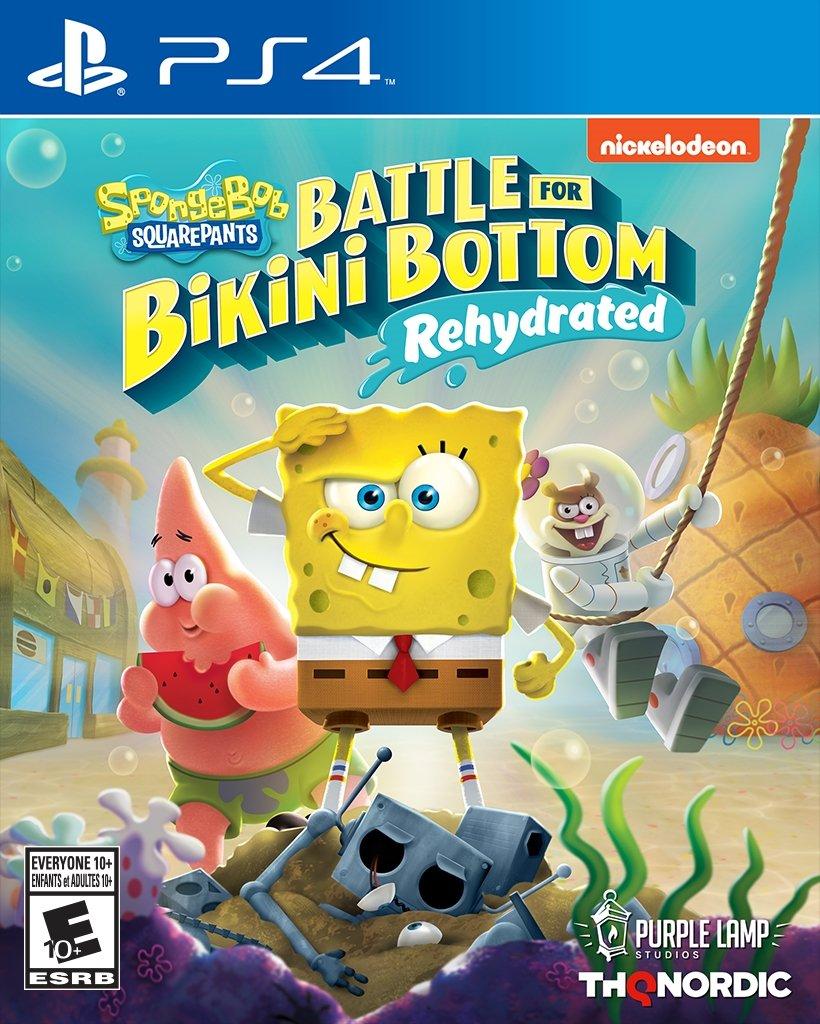 SpongeBob 4 Bottom GameStop | Rehydrated | - PlayStation Bikini - SquarePants: 4 PlayStation for Battle