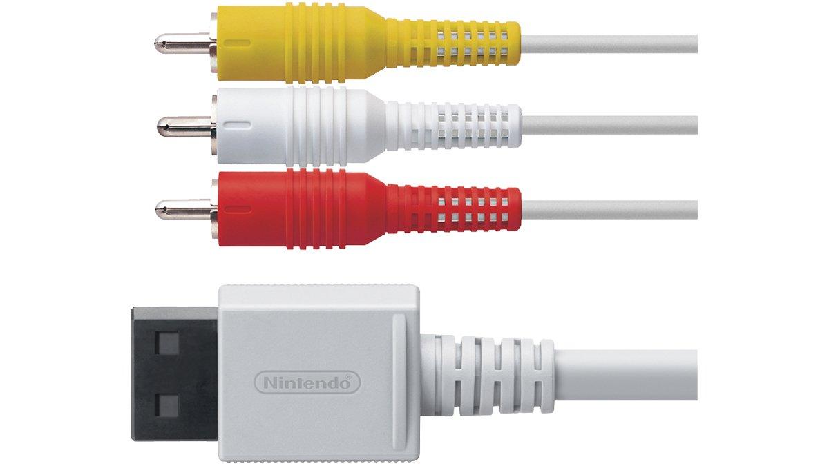 Wii yellow deals red white cable