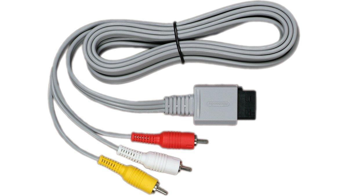 Nintendo Wii Audio Video AV Composite Cable Cord 