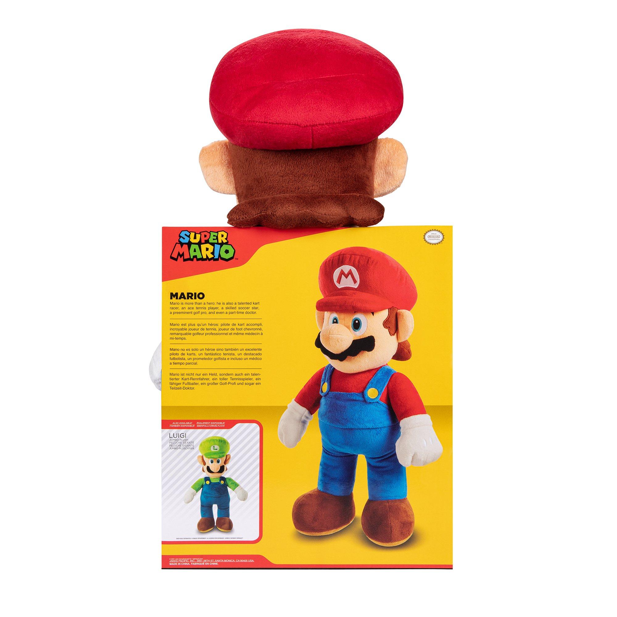 Jakks Pacific Nintendo Super Mario Bros - Mario Jumbo 20-in Plush