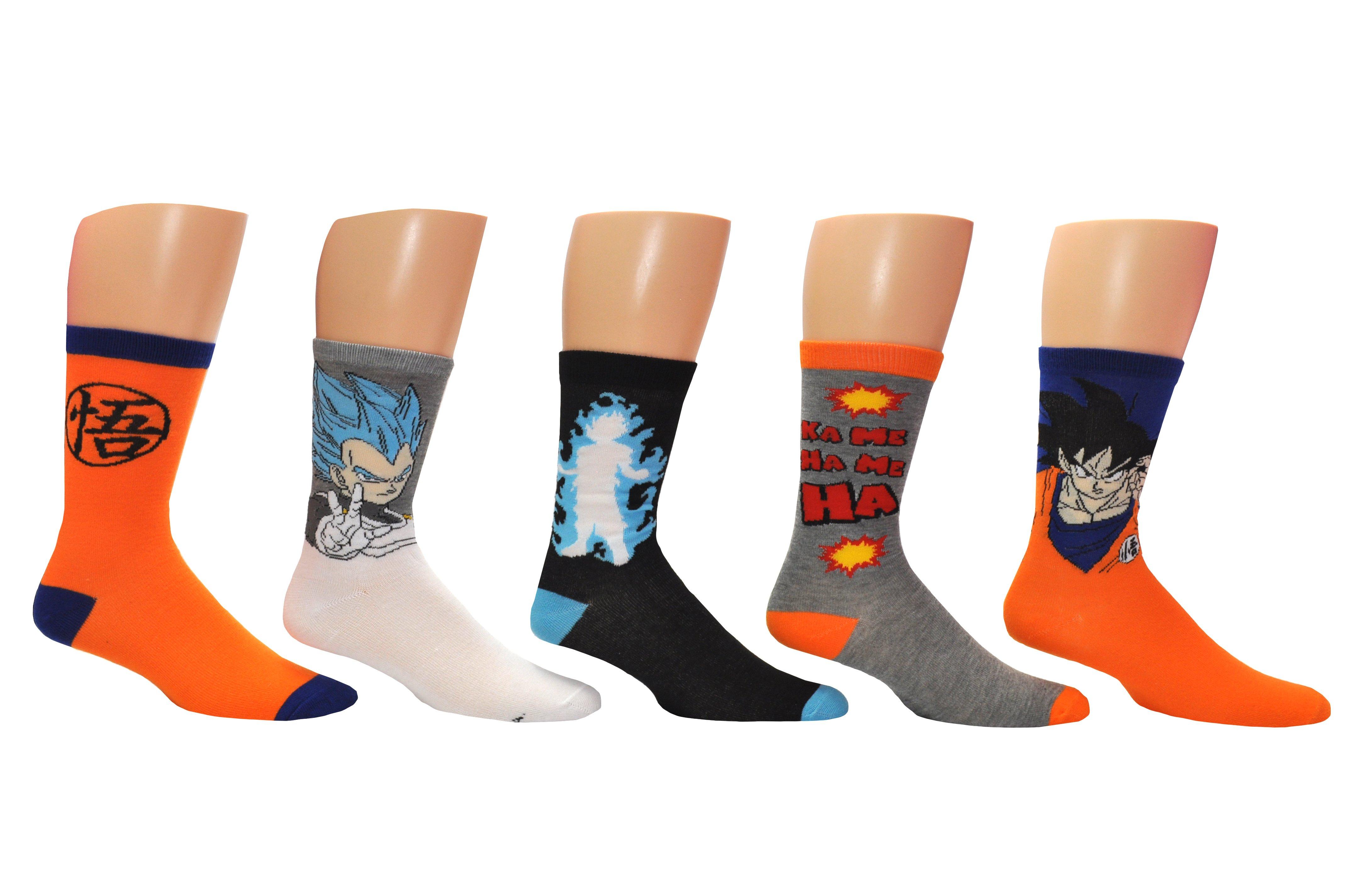 Dragon Ball Z Crew Socks 5 Pack | GameStop