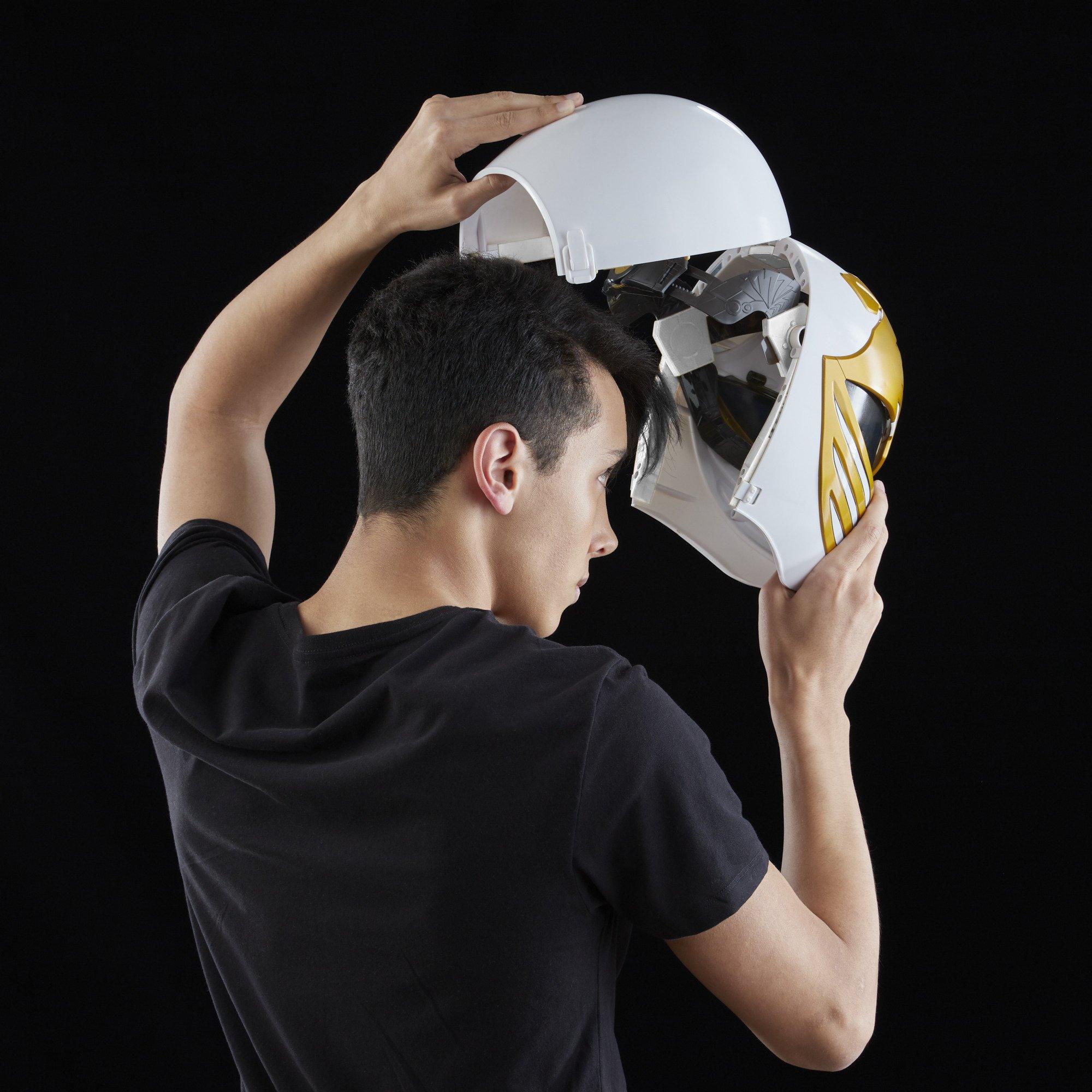 list item 6 of 8 Hasbro Mighty Morphin Power Rangers Lightning Collection White Ranger Helmet