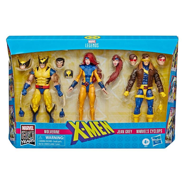Marvel Legends X Men Wolverine Jean Grey And Cyclops Figure 3 Pack Gamestop