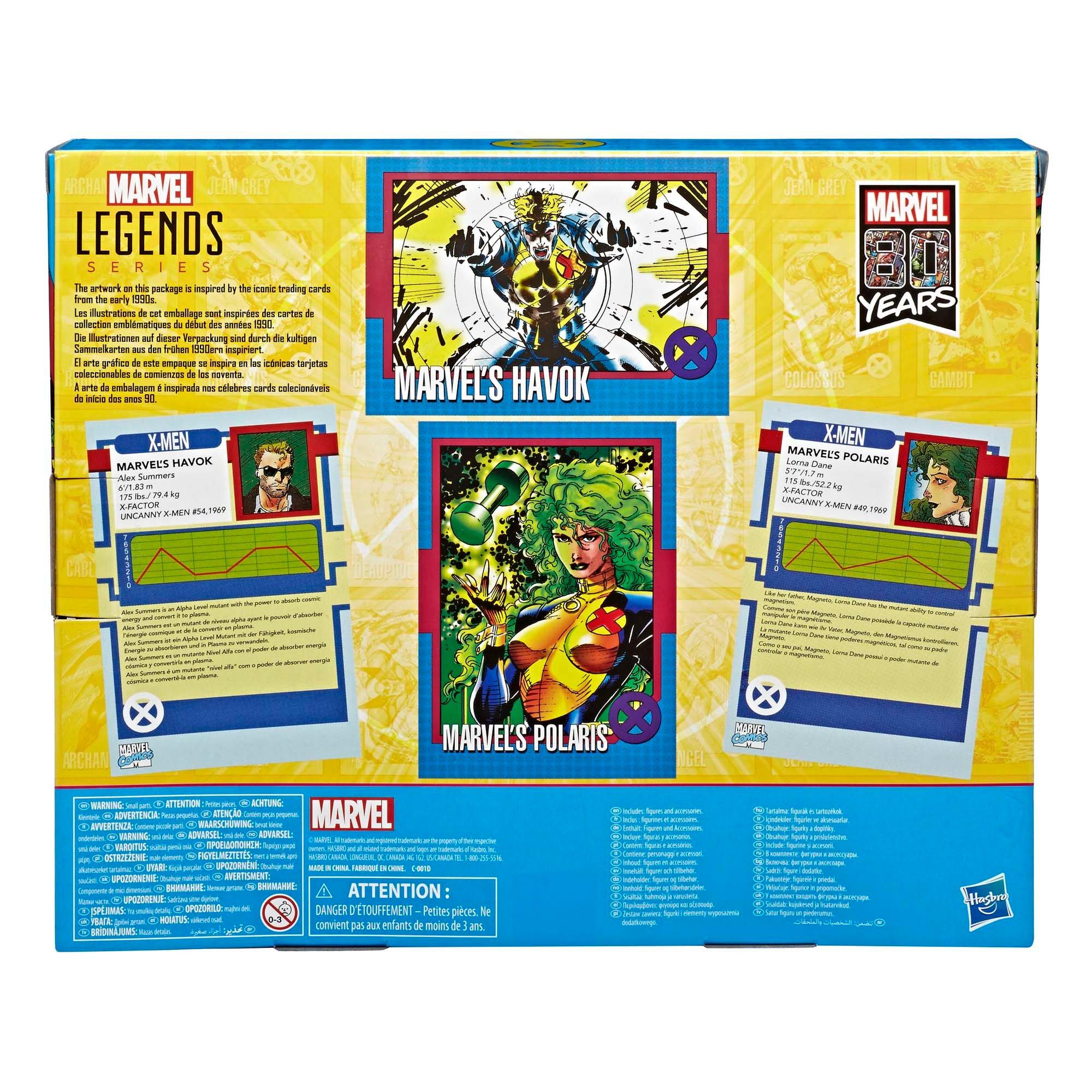 list item 3 of 3 Hasbro Marvel Legends Series X-Men Havok and Polaris 2 Pack 6-in Action Figure