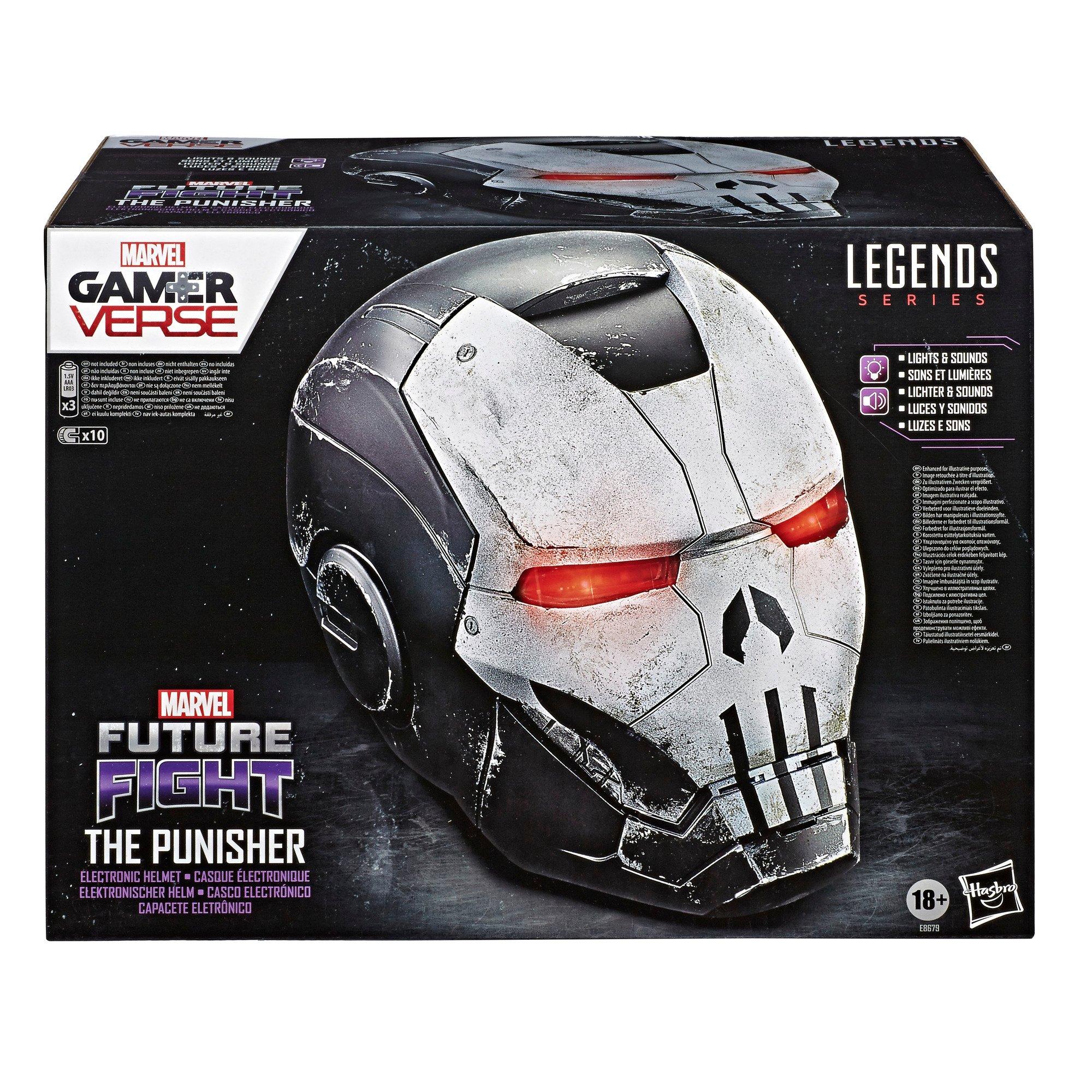 marvel legends series gamerverse the punisher electronic helmet