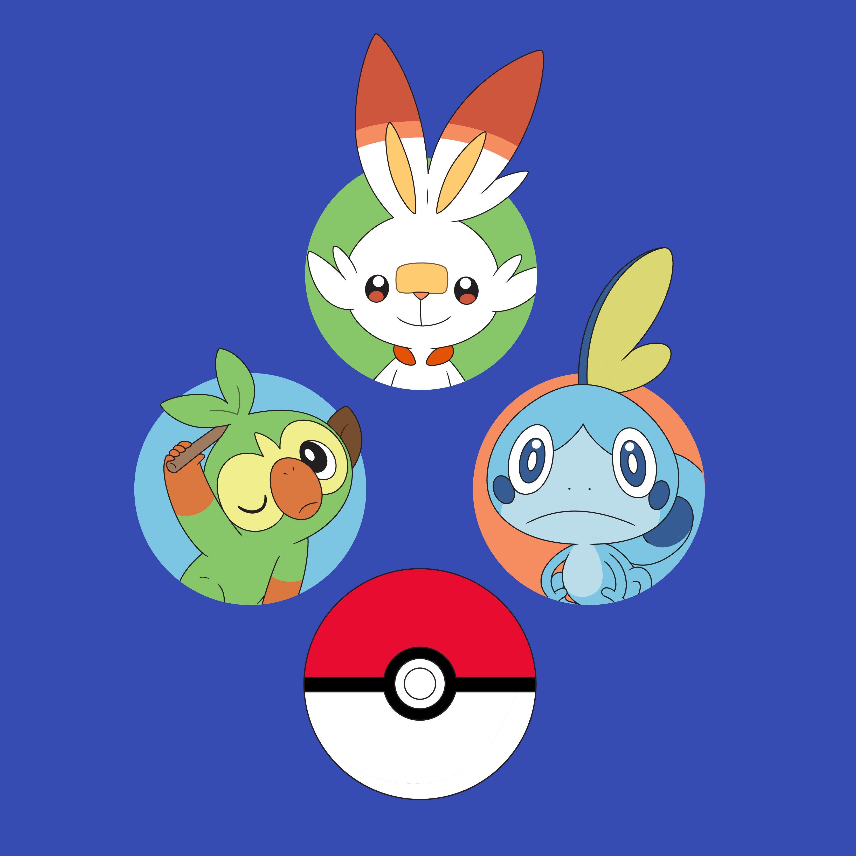 Pokemon Sword And Shield Starters T Shirt Gamestop