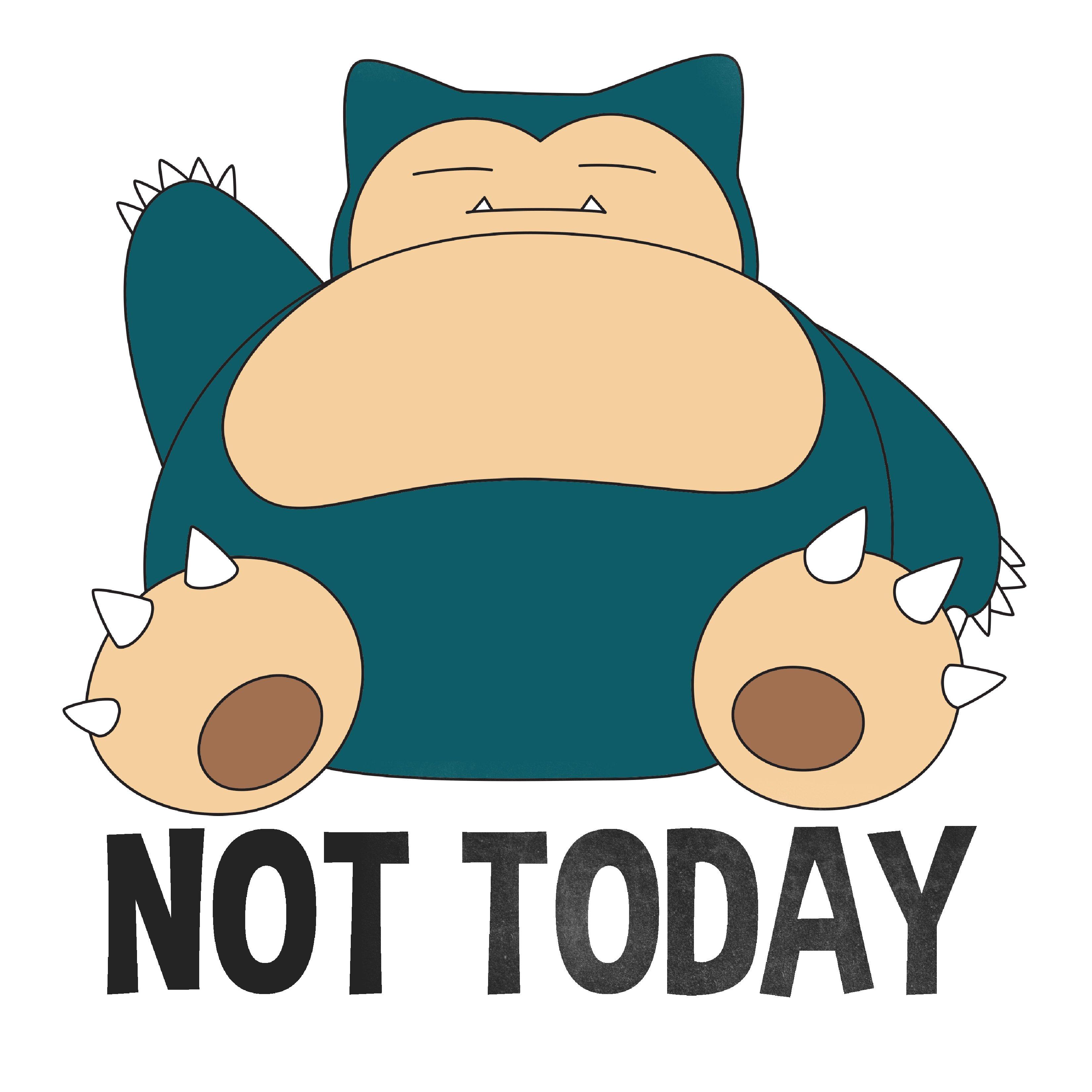 Pokemon Snorlax Not Today T Shirt Gamestop