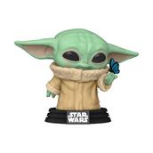 Funko POP! Star Wars: The Mandalorian The Child with Butterfly  3.75-in Vinyl Figure GameStop Exclusive