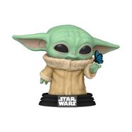 Funko POP! Star Wars: The Mandalorian The Child with Butterfly  3.75-in Vinyl Figure GameStop Exclusive
