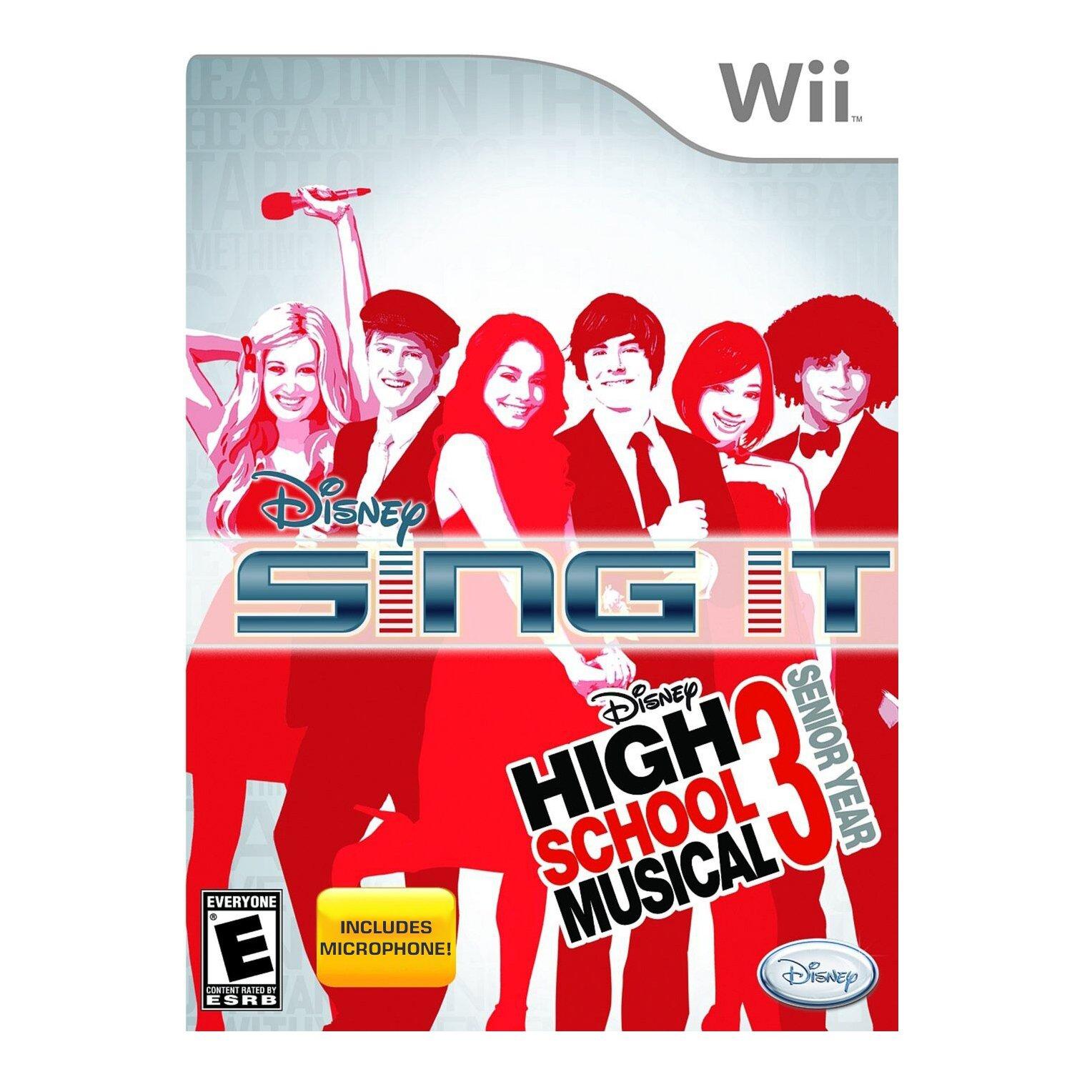 Supersonische snelheid zeker Microcomputer Disney Sing It: High School Musical 3 Senior Year with Microphone |  Nintendo Wii | GameStop