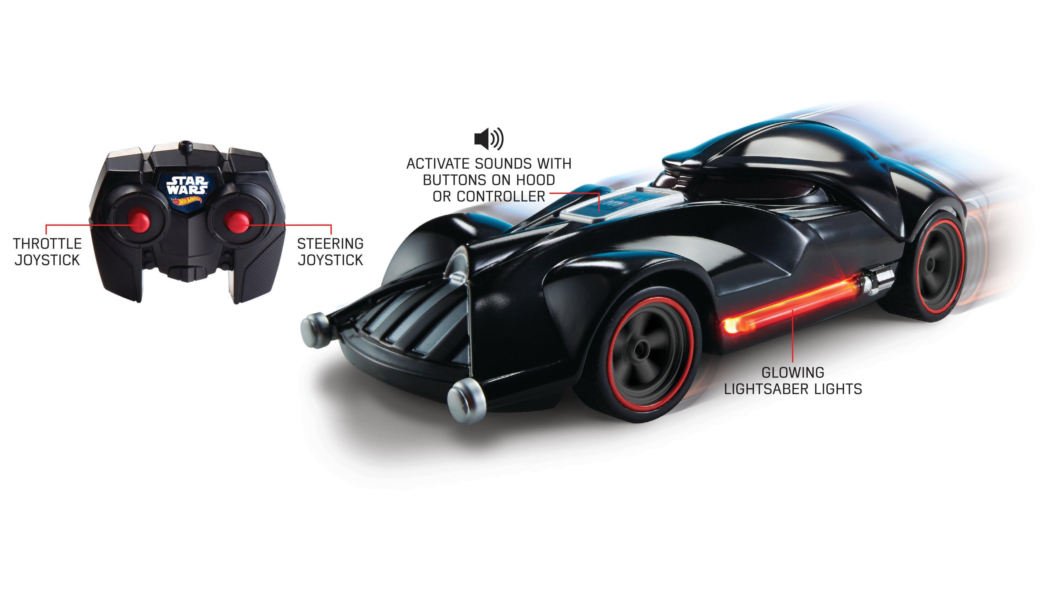 hot wheels darth vader remote control car