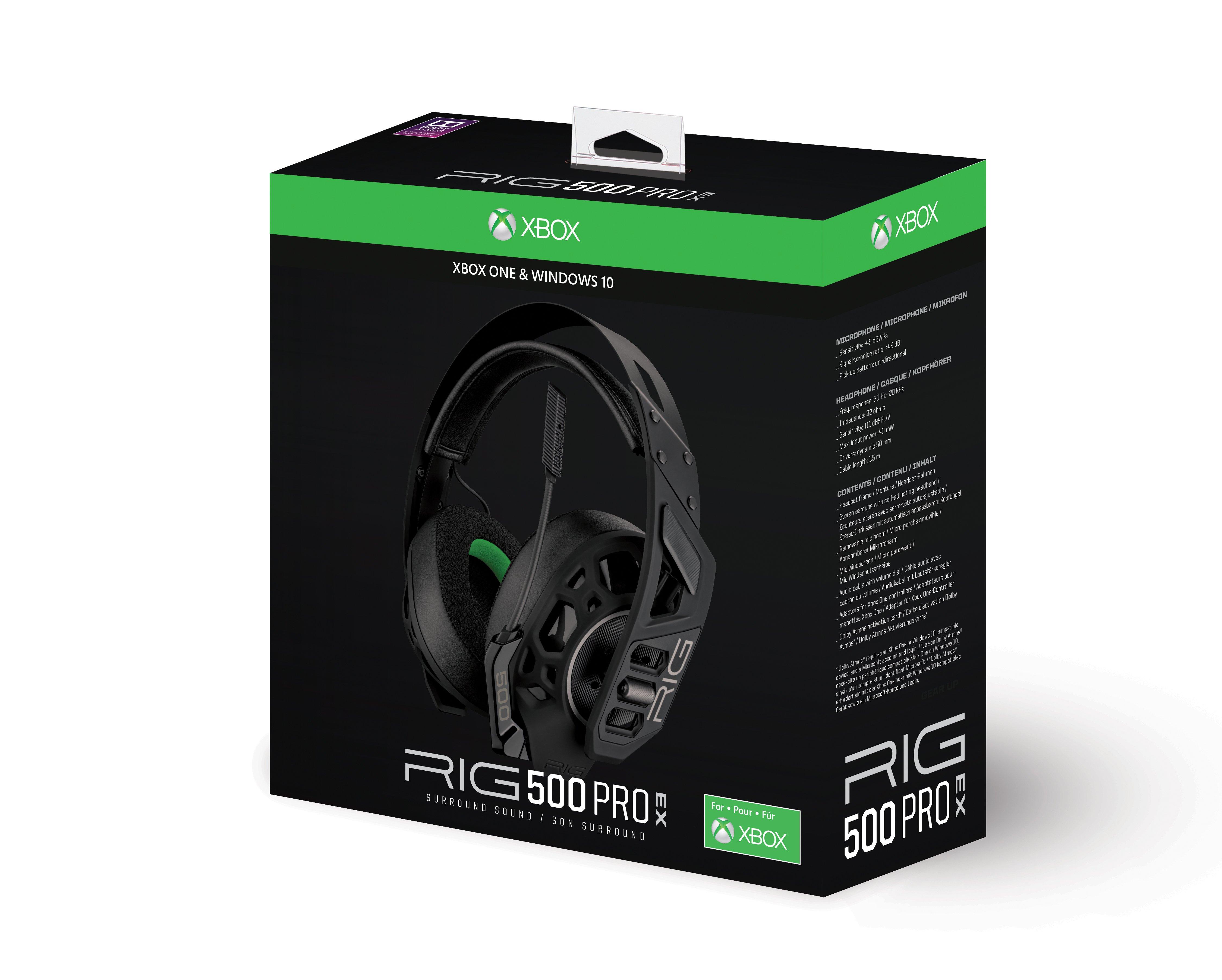 Xbox one rig 500 pro ex black wired gaming on sale headset