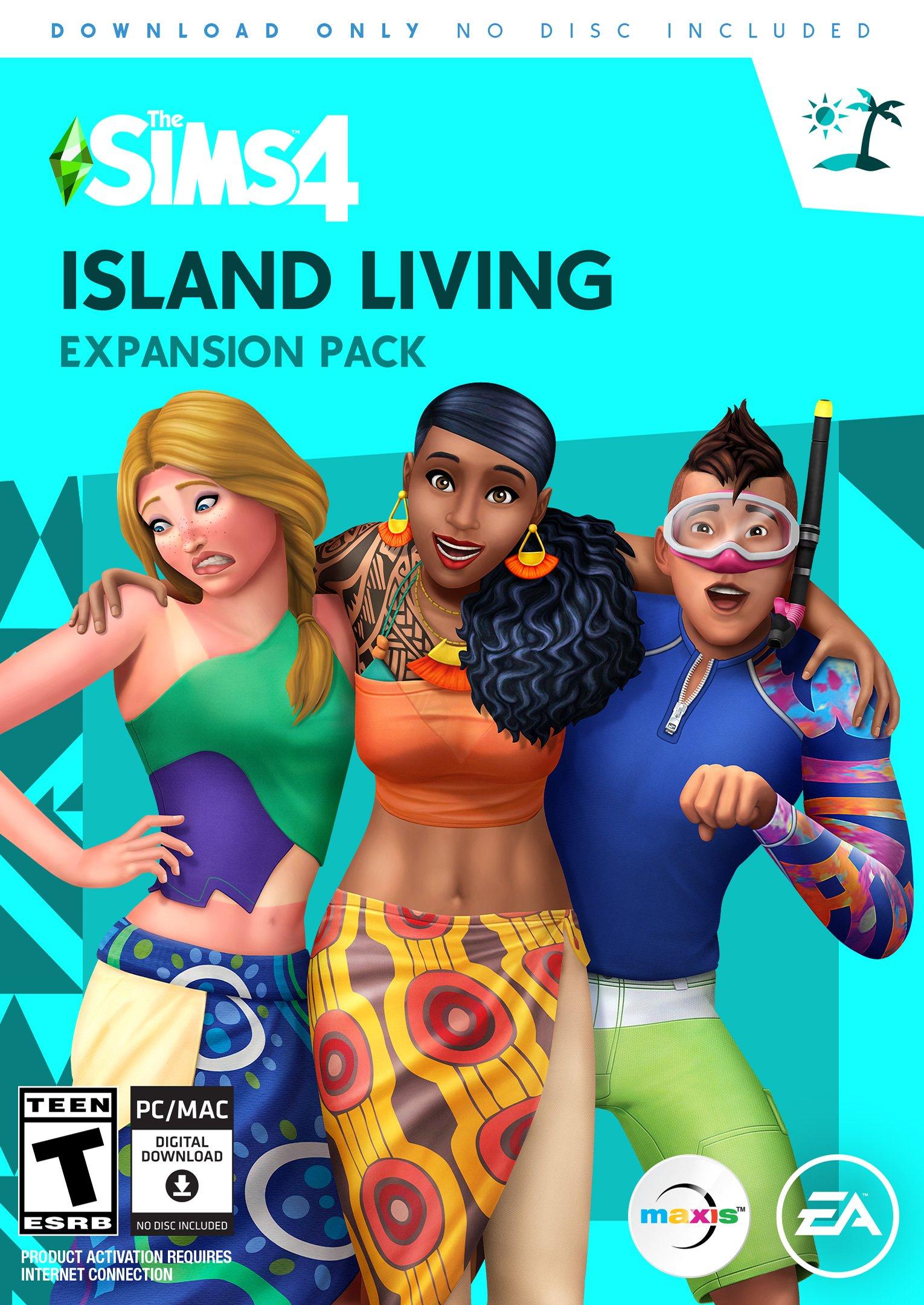 The Sims 4 And Island Living DLC Origin Digital