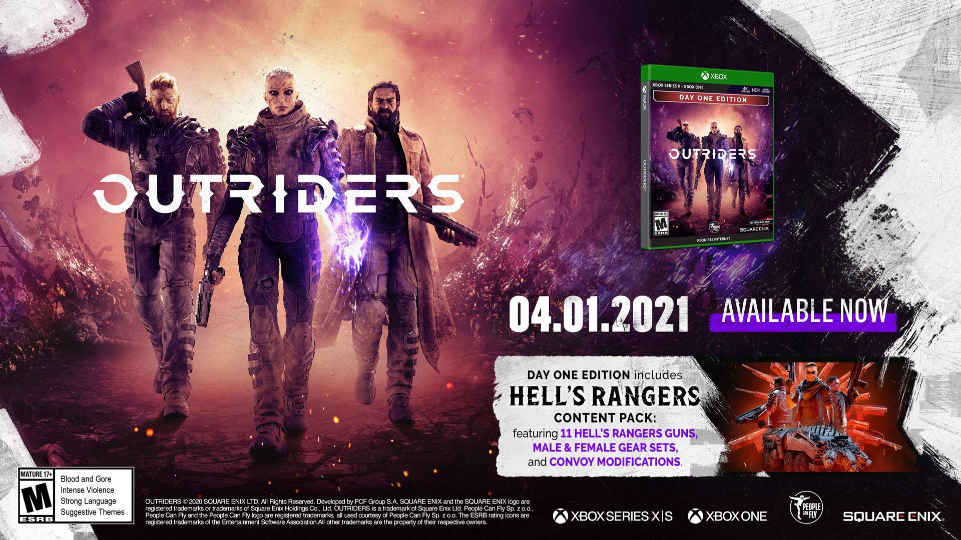 Outriders release sale date xbox one