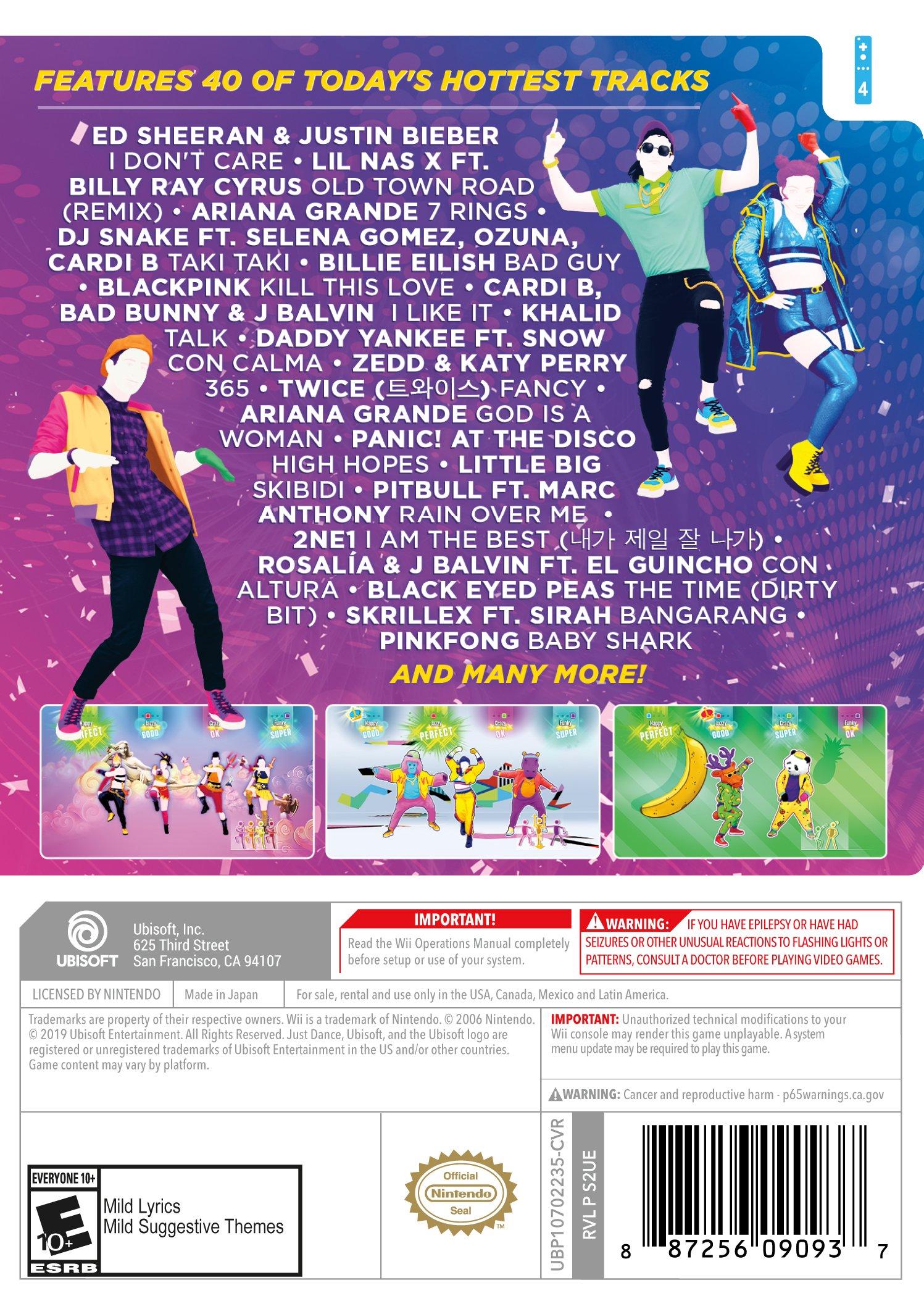 Just Dance 2020 Nintendo Wii