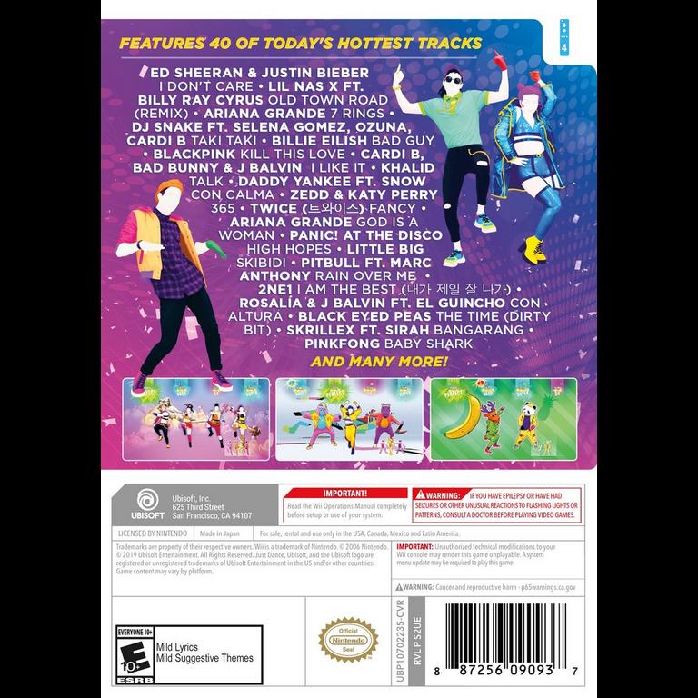 Just Dance 2020 Nintendo Wii Gamestop