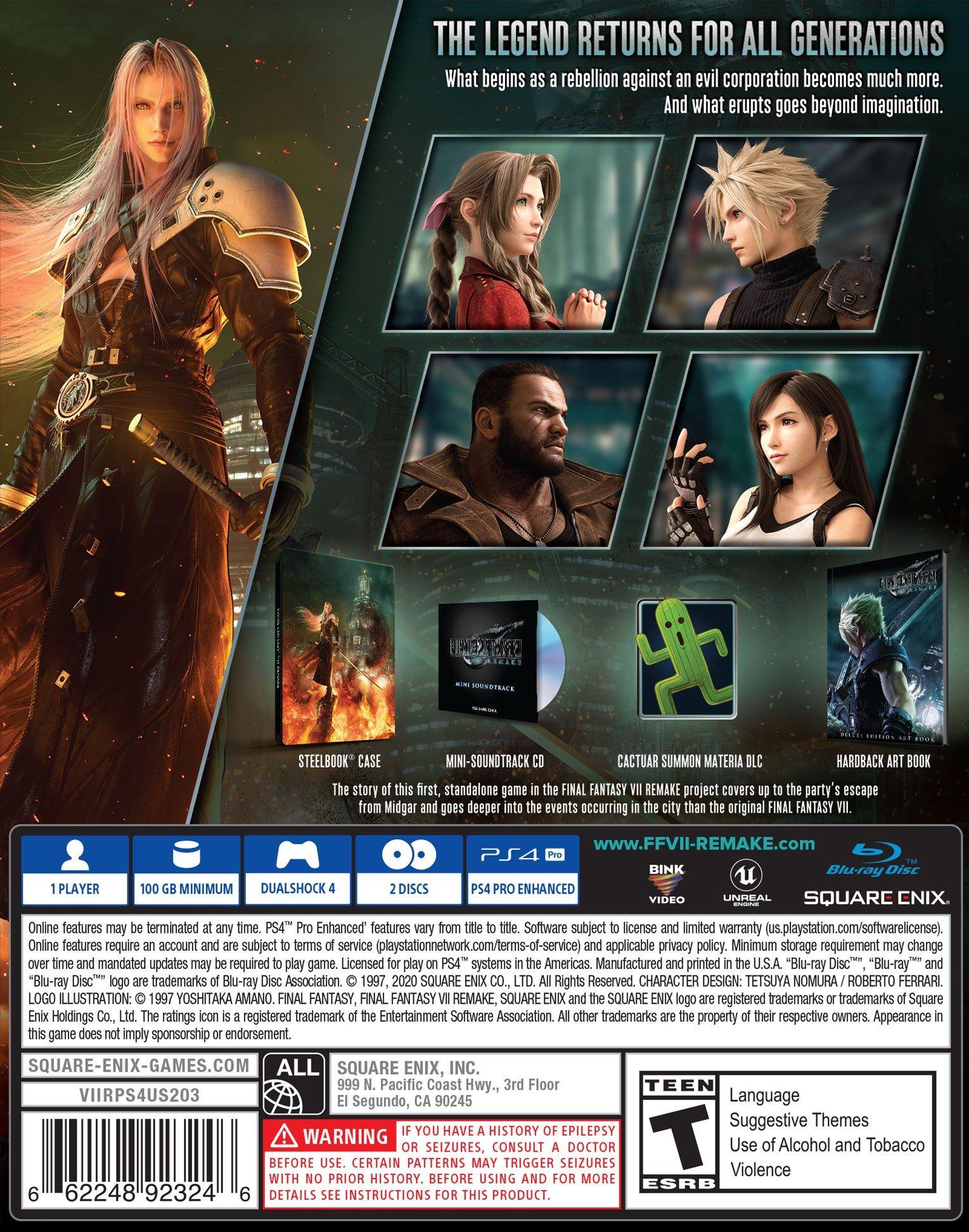 final fantasy 7 deluxe edition