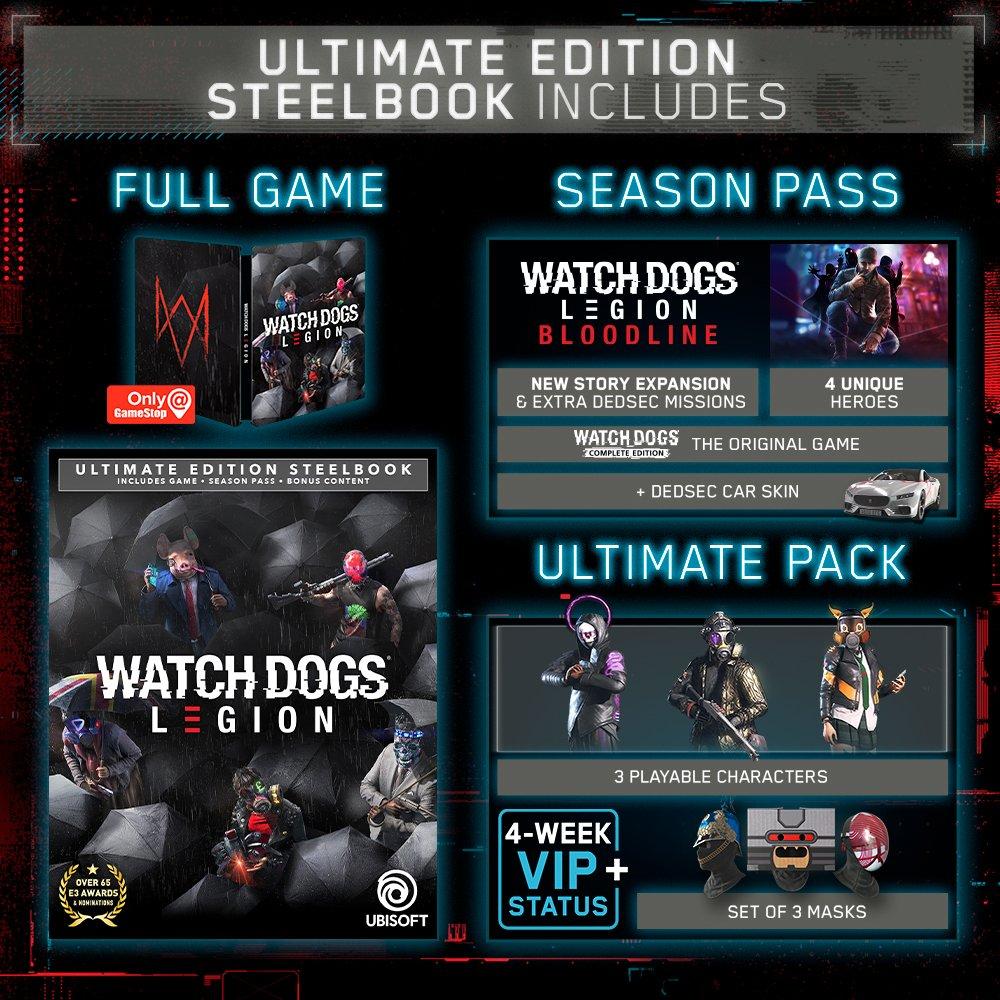 Watch Dogs Legion Ultimate Steelbook Edition Only At Gamestop Xbox One Gamestop