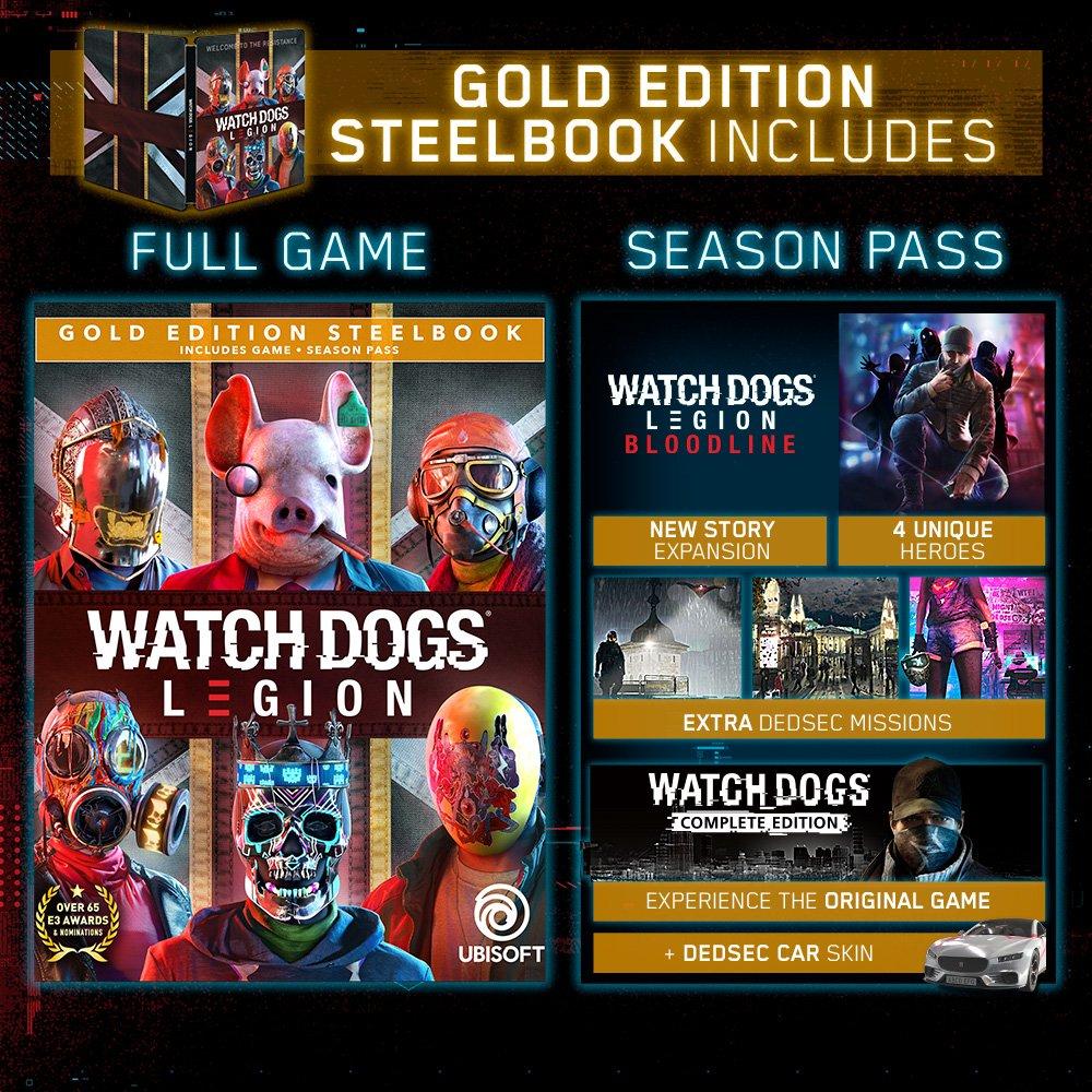 Watch Dogs: Legion Gold Steelbook Edition - Xbox One