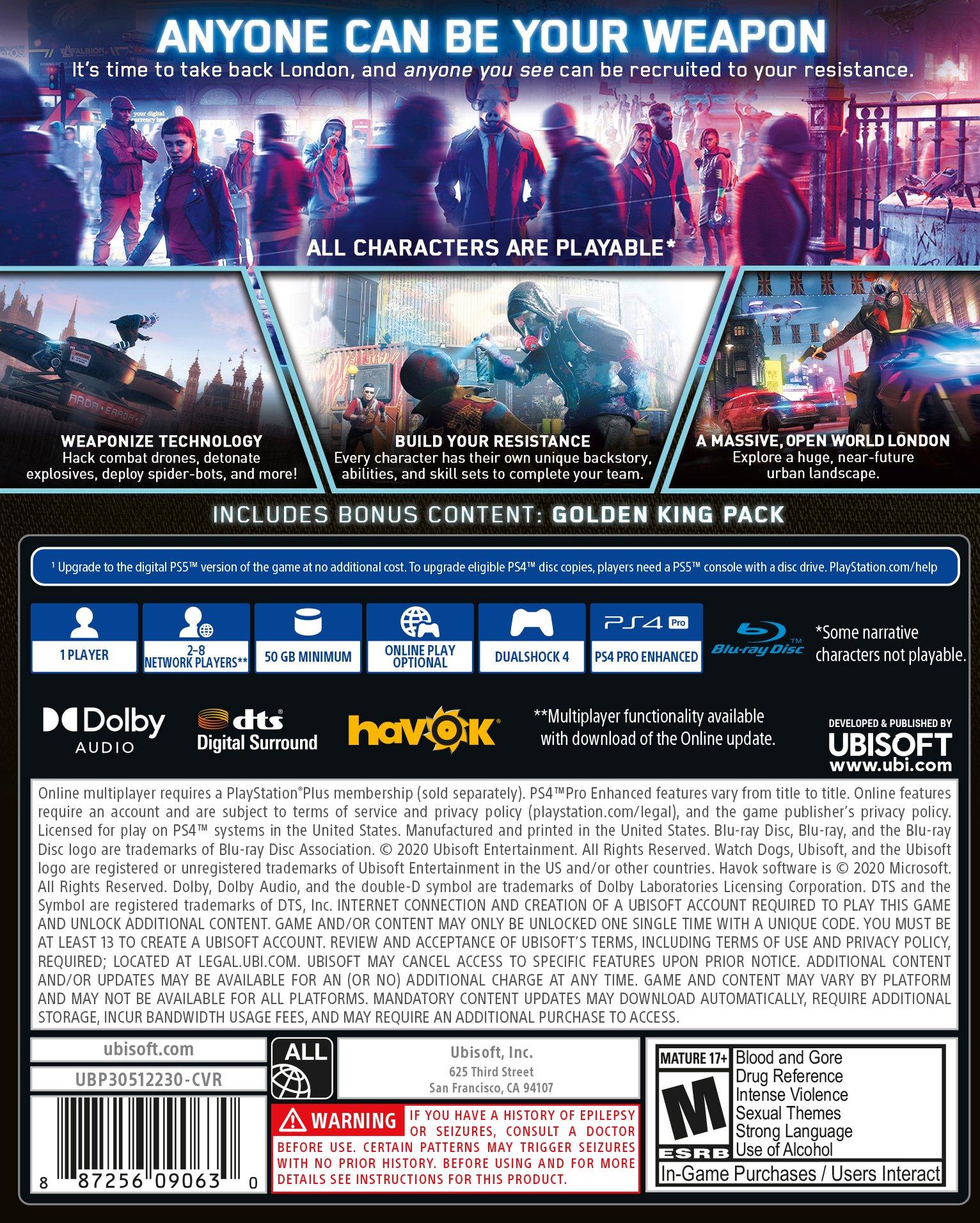 watch dogs ps4 gamestop