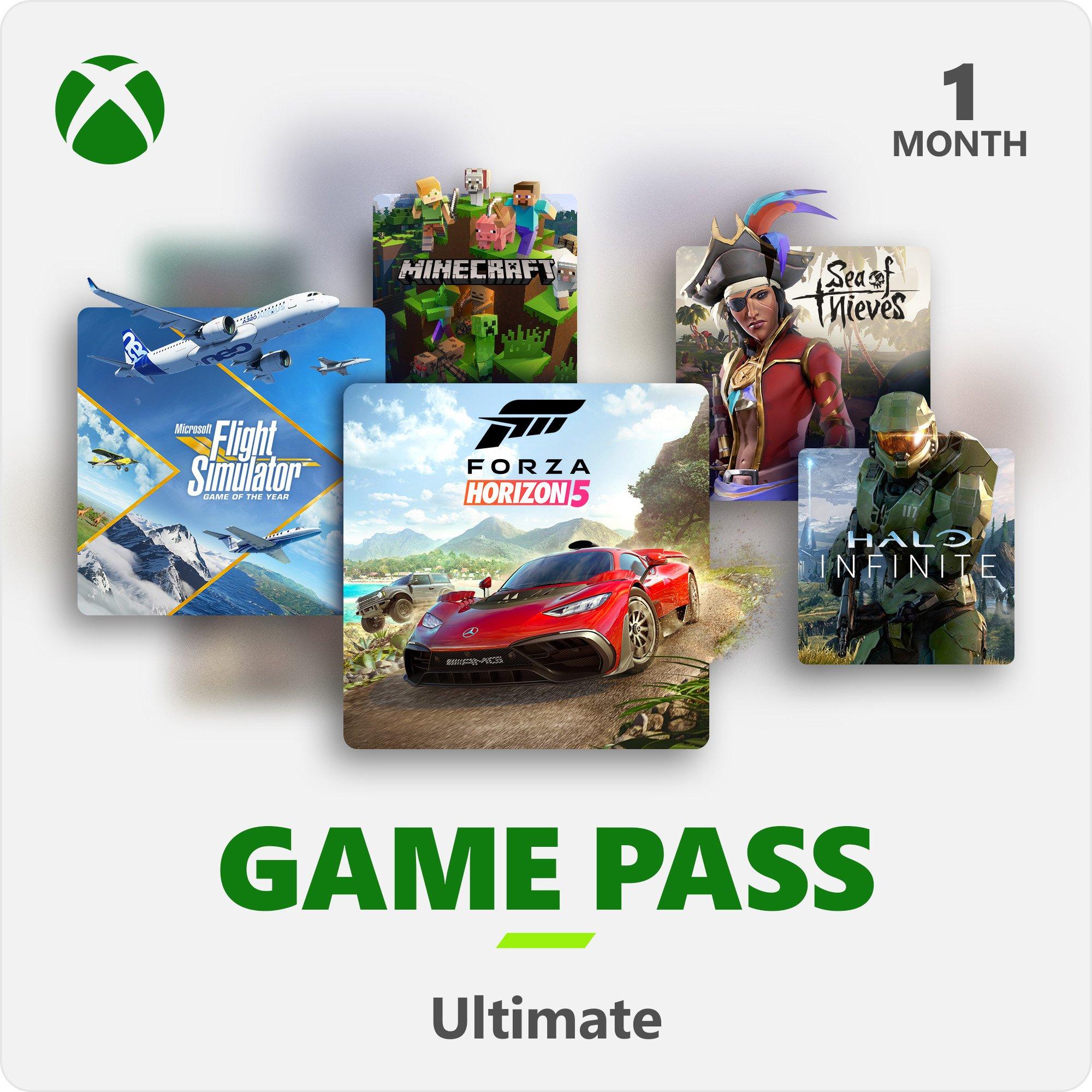 Xbox 1 Month Ultimate Game Pass Digital Card Xbox One GameStop