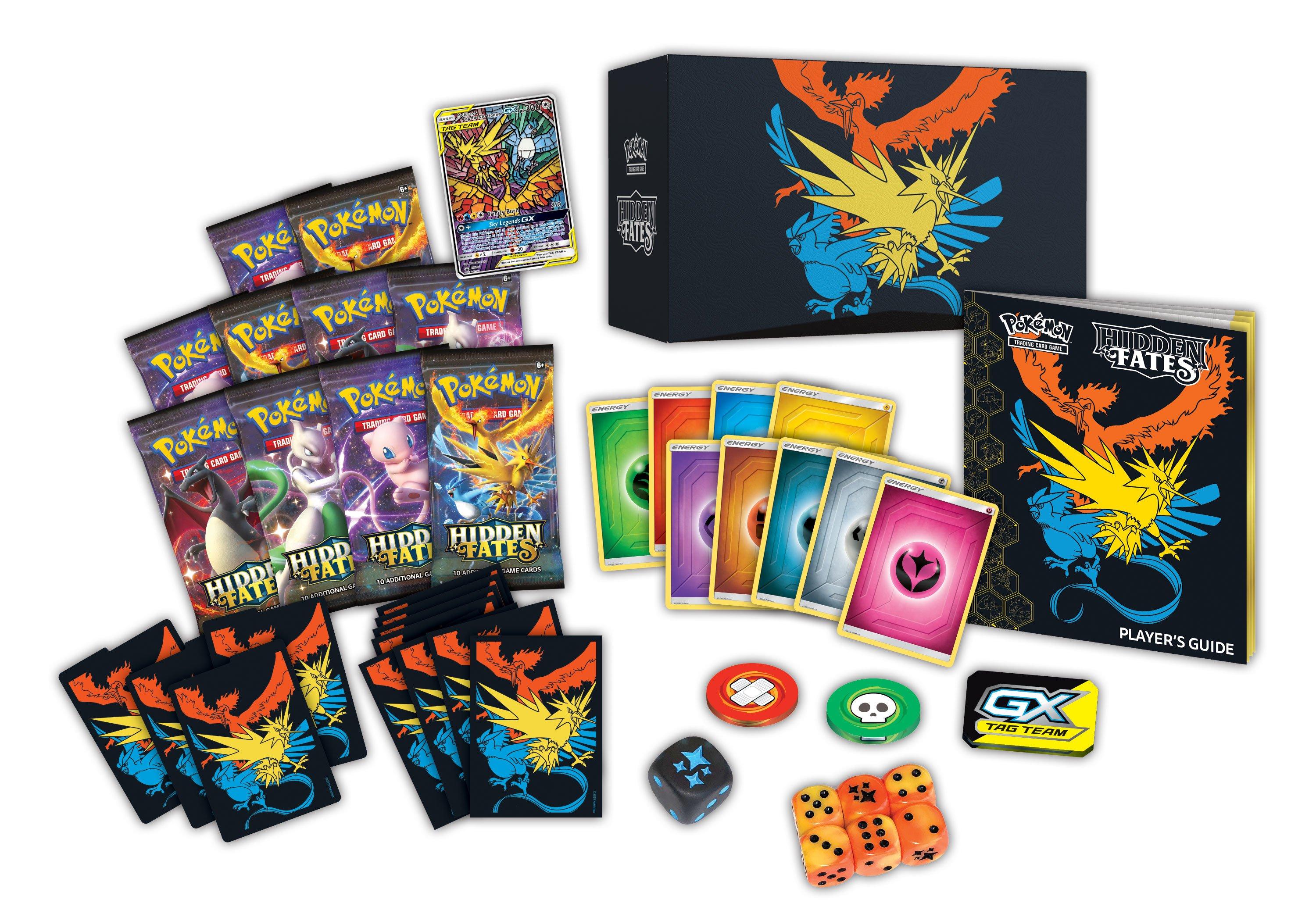 Pokemon Trading Card Game Hidden Fates Elite Trainer Box Gamestop