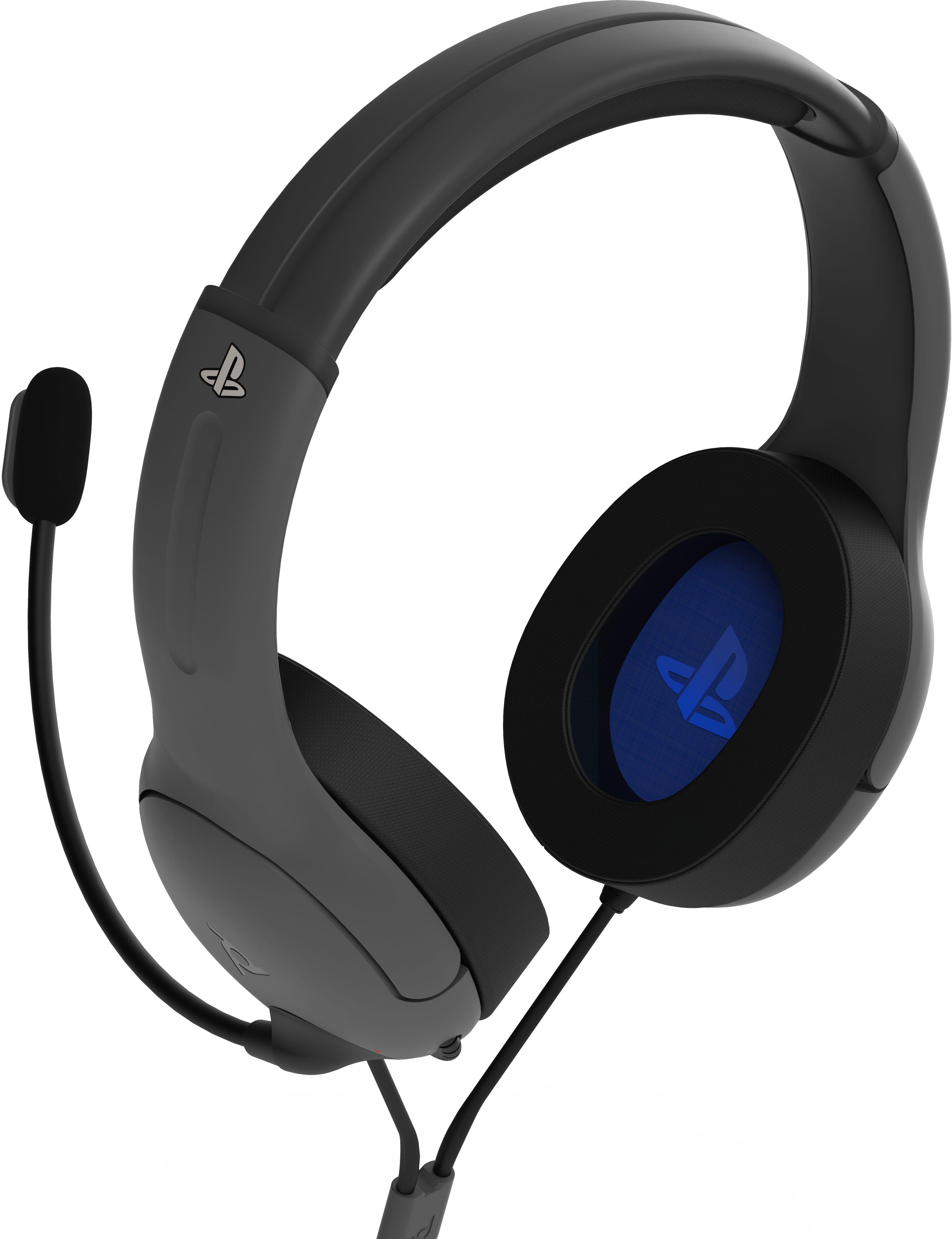 Slušalke PDP PS4, PS5 STEREO HEADSET LVL40 sive – igabiba