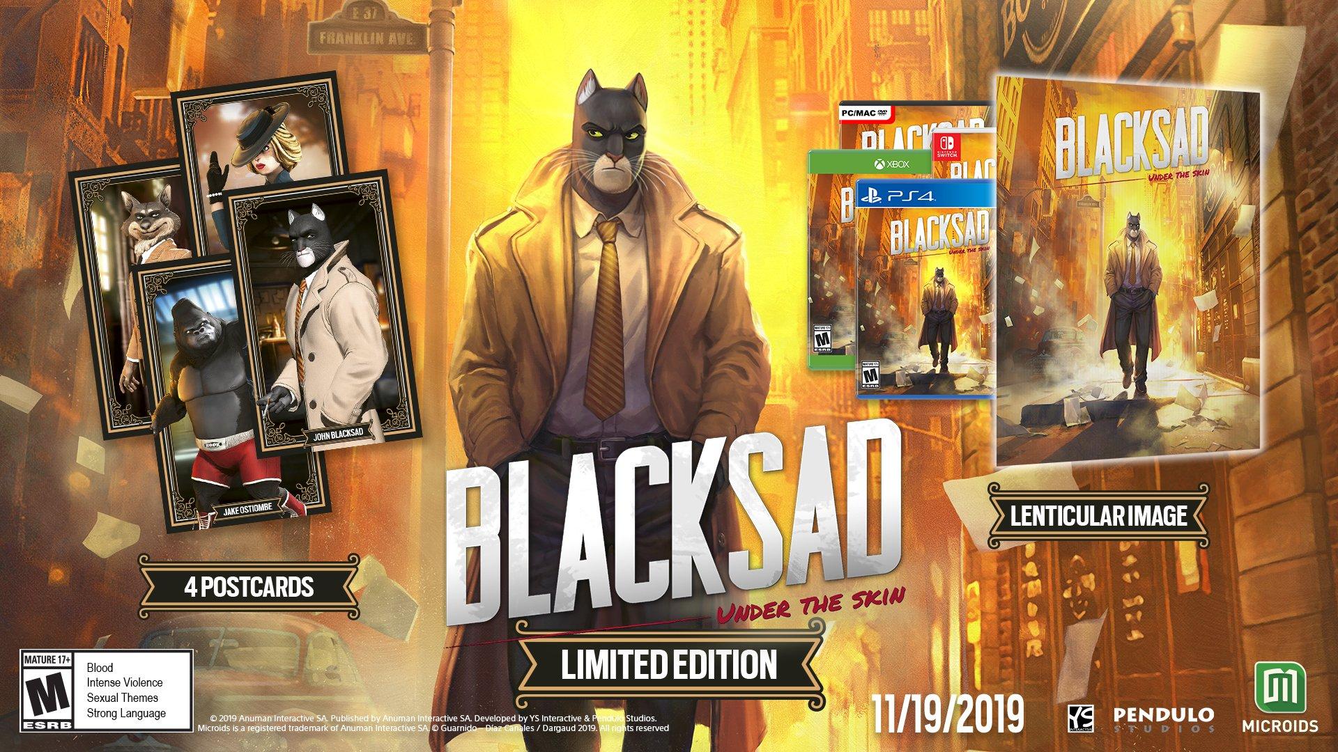 Blacksad: Under the Skin - Jogo será lançado em 2019 para o PS4