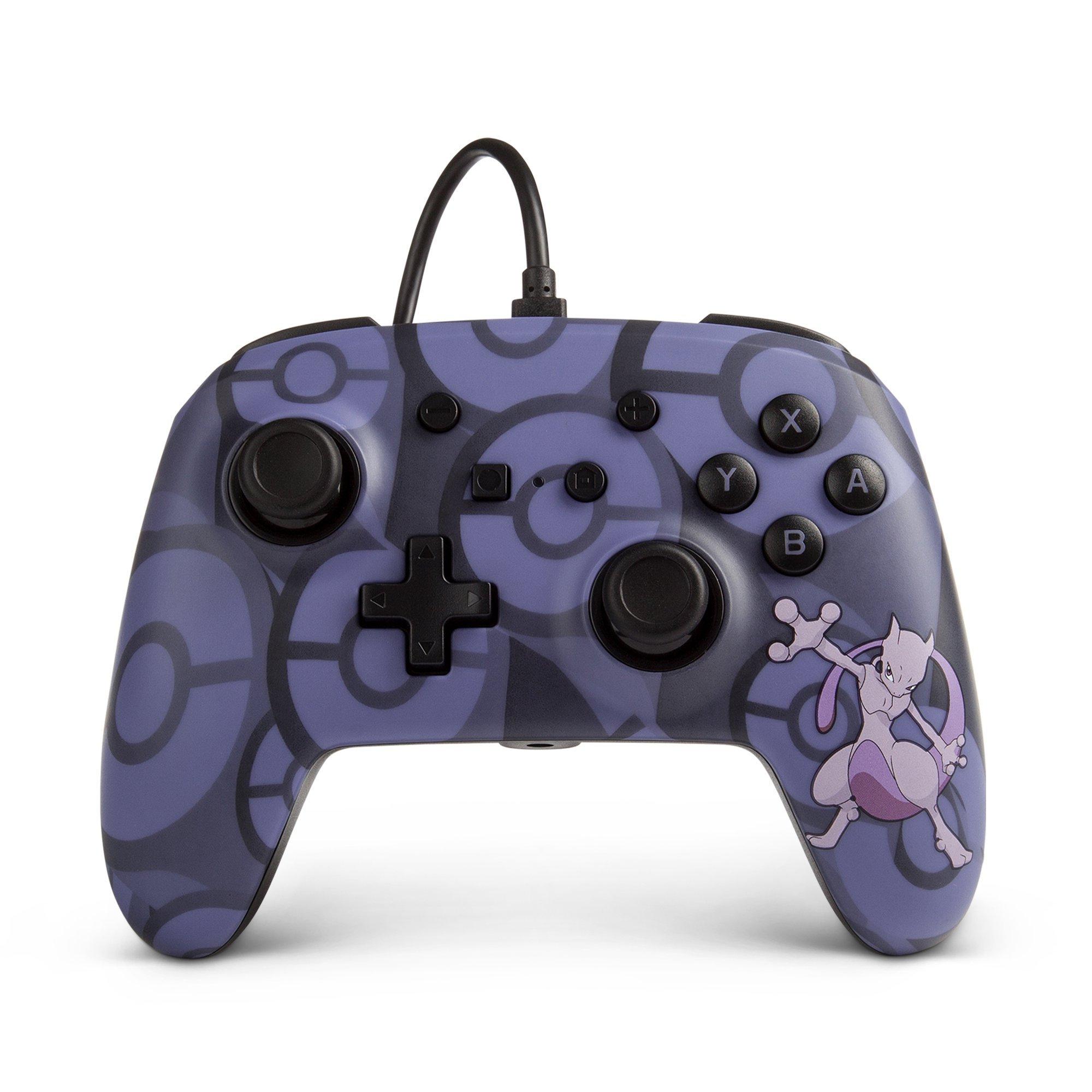 Manette Nintendo Switch: POWER A - WIRED CONTROLLER POKEMON MEWTWO