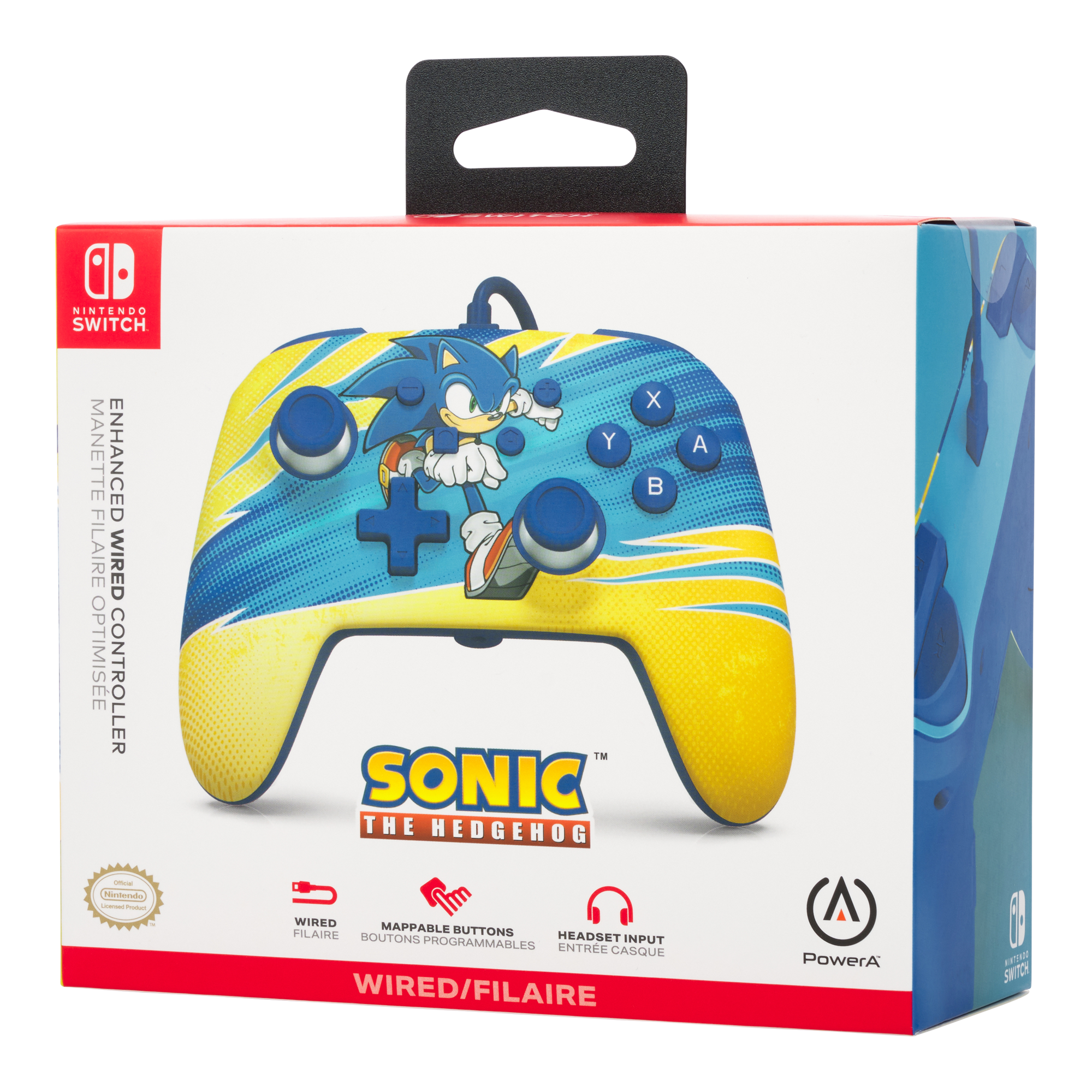 PowerA Enhanced Wired Controller for Nintendo Switch Sonic Blast