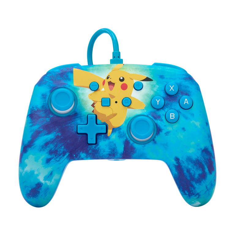PowerA Enhanced Wired Controller for Nintendo Switch - Tie Dye Pikachu