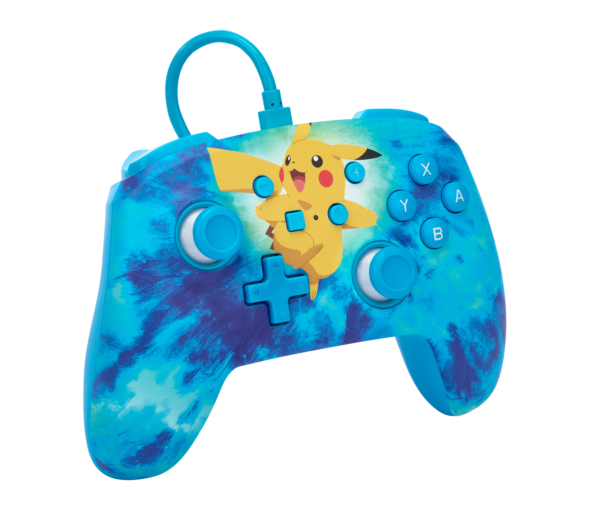 PowerA Enhanced Wired Controller for Nintendo Switch Tie Dye Pikachu