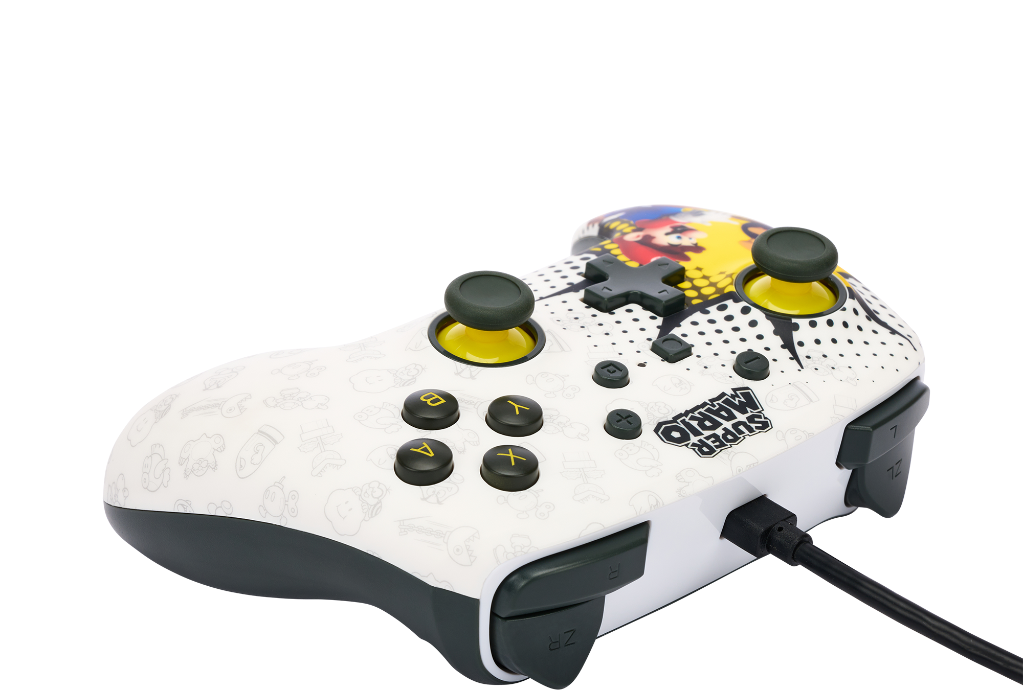 PowerA Enhanced Wired Controller for Nintendo Switch - Bob-omb Blast