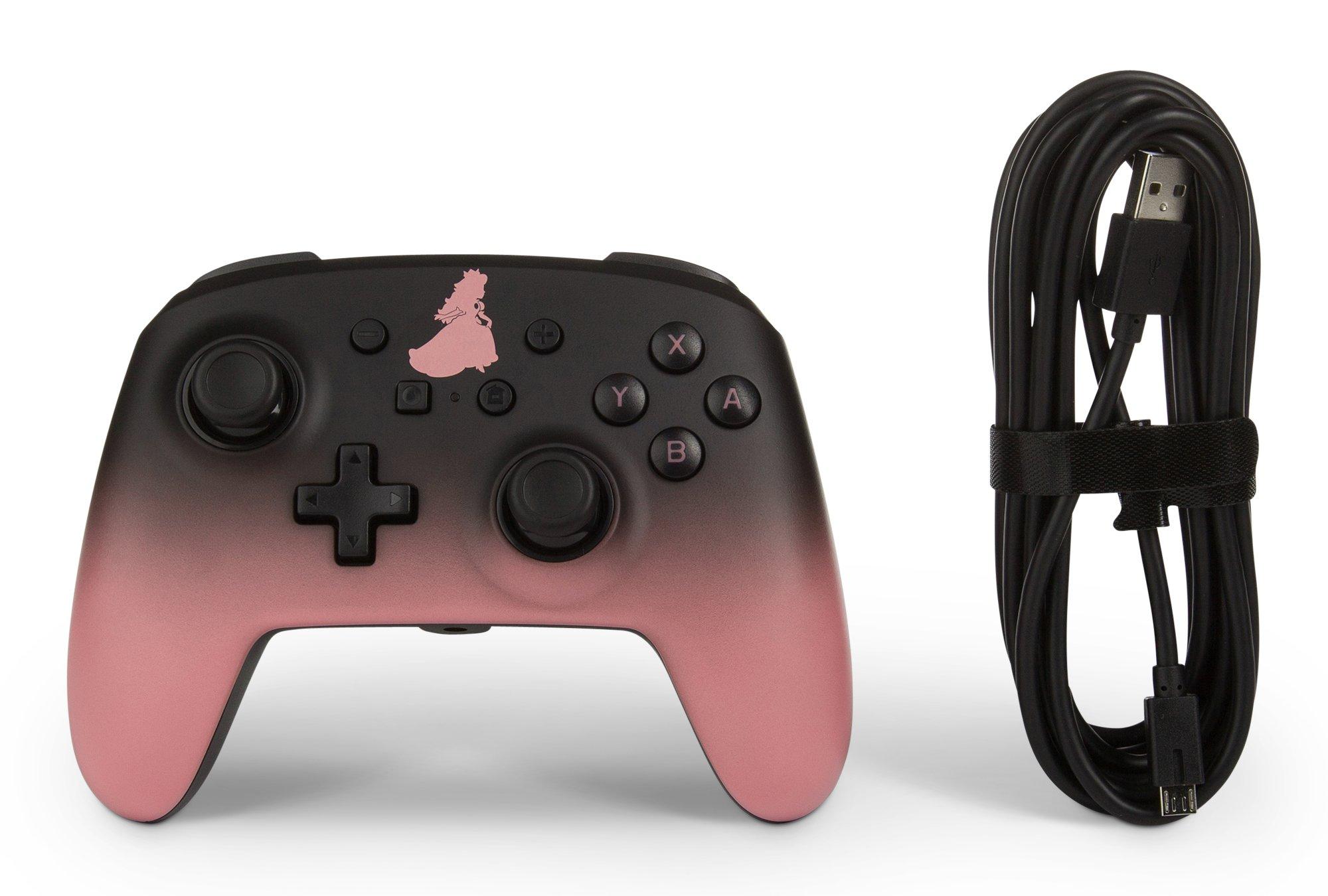 Buy Nintendo Switch Wired Controller Chrome Princess Peach Online in UAE