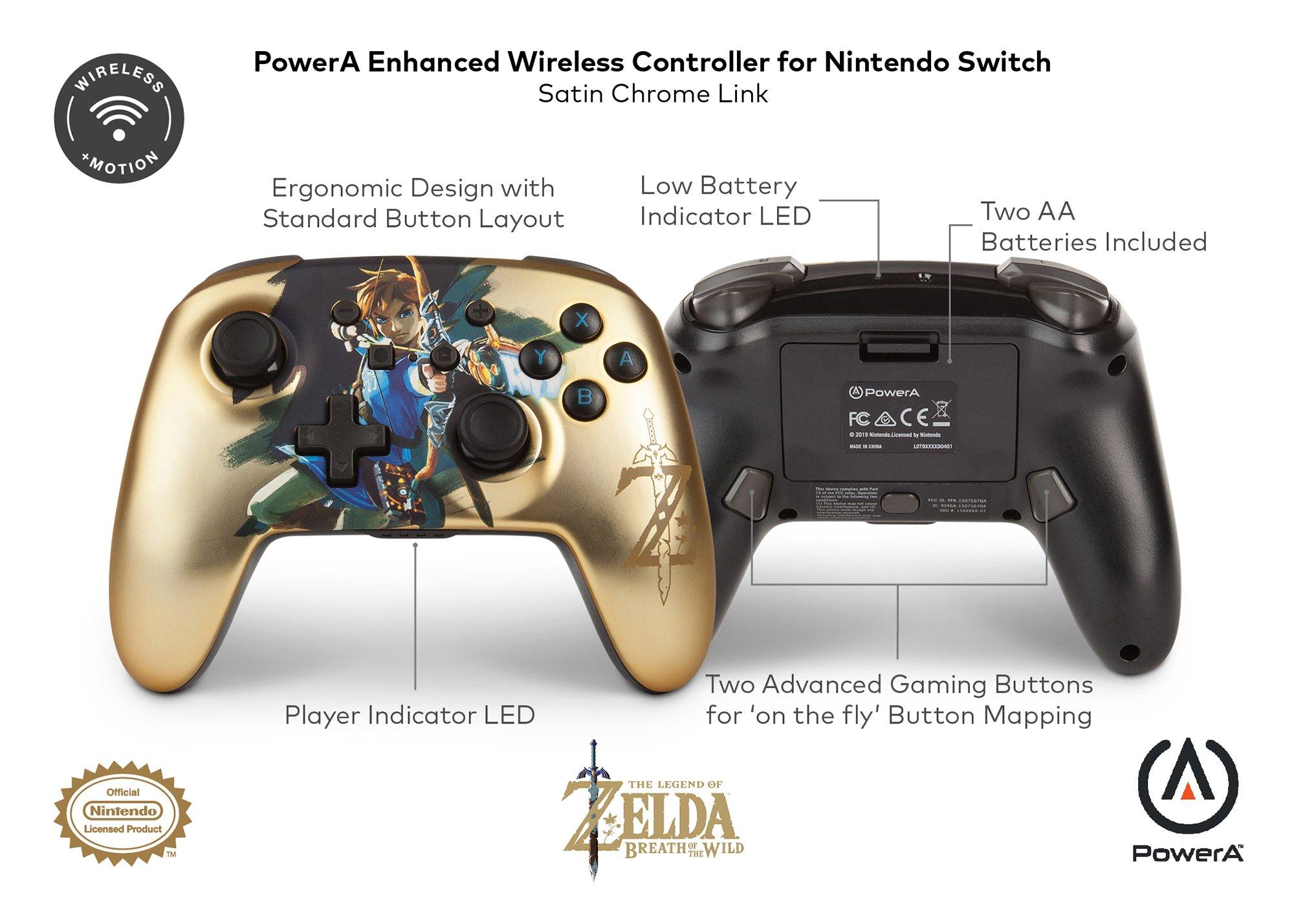 nintendo switch the legend of zelda link enhanced wireless controller