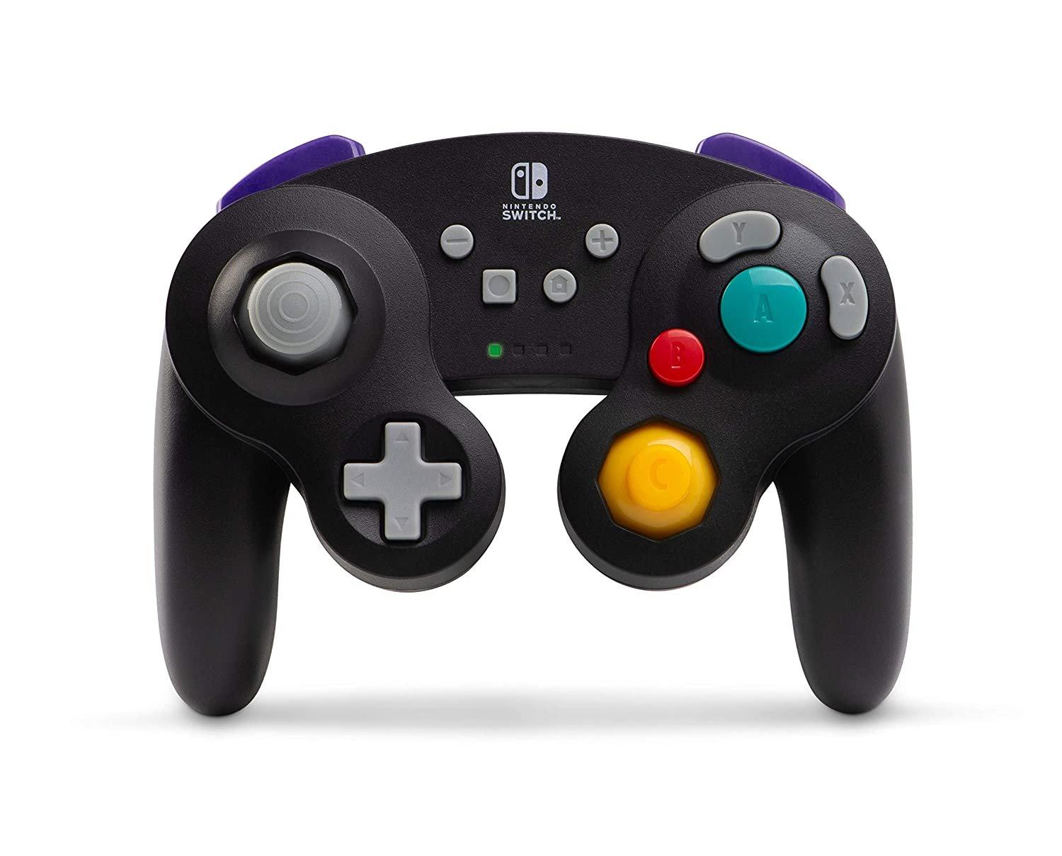 Black Wireless GameCube Controller for Nintendo Switch