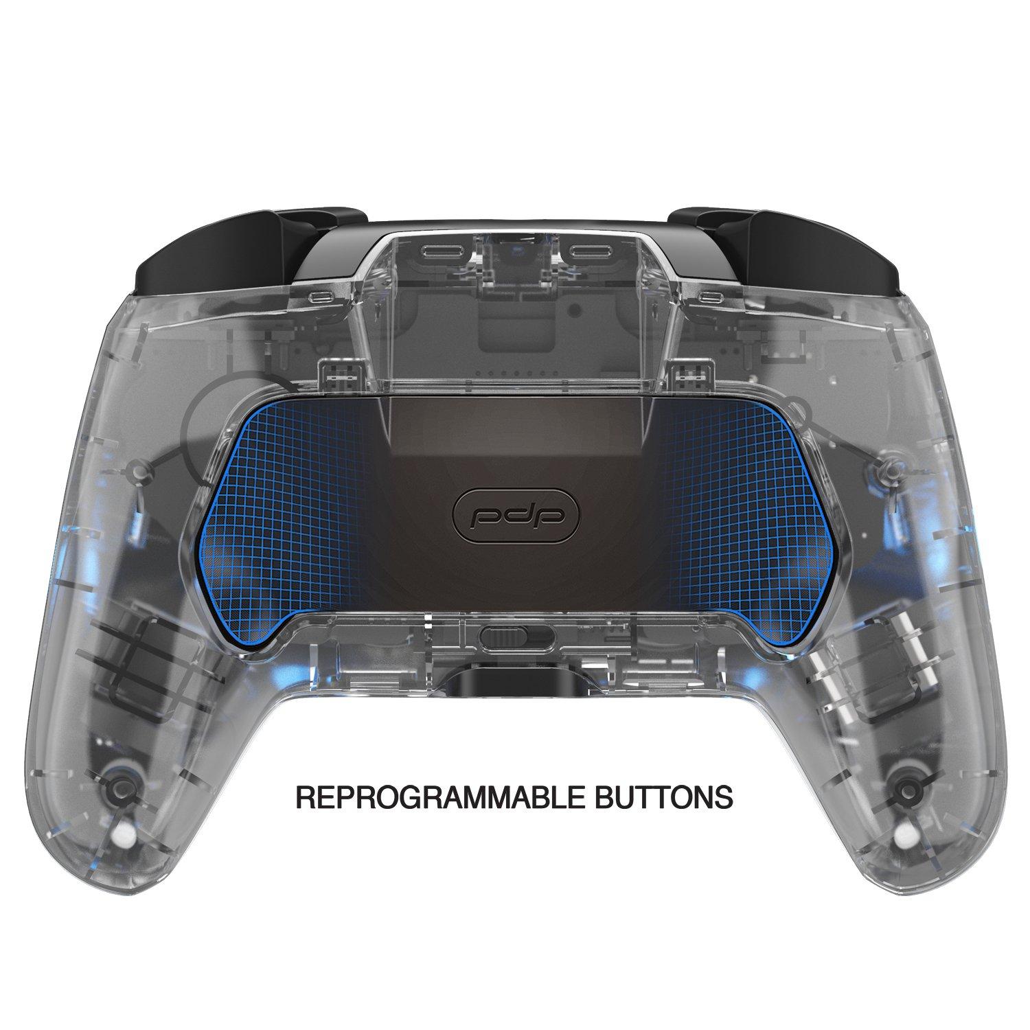 PDP Gaming Afterglow Wireless Nintendo Switch Pro Controller: Prismatic RGB  LED Lighting, Full Motion Control Gamepad, Customizable Paddle Buttons