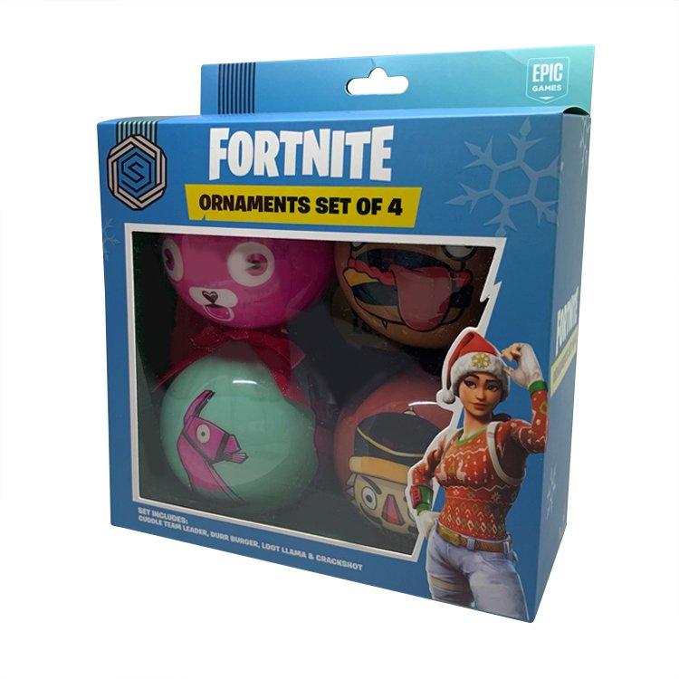 Gamestop Santa Fortnite Fortnite Holiday Ornament 4 Pack Gamestop