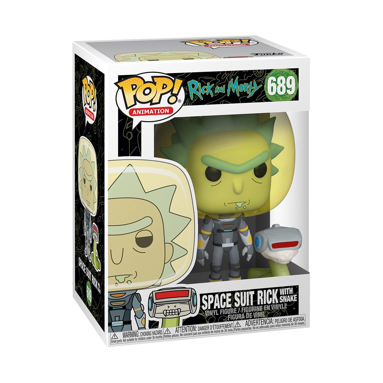 list item 2 of 2 POP! Animation: Rick and Morty Space Suit Rick with Snake