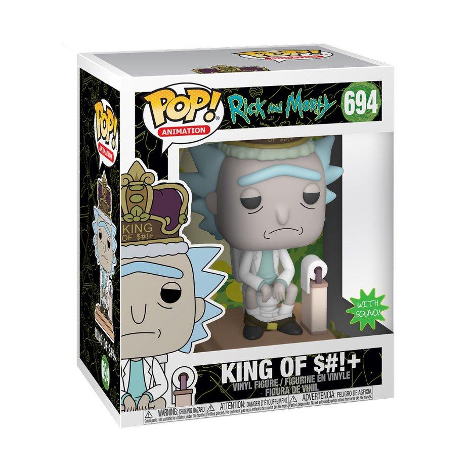 list item 2 of 2 POP! Deluxe: Rick and Morty King of ShXt with Sound