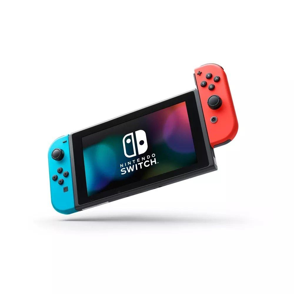  Nintendo Blue/ Neon Yellow Joy-Con (L-R) - Switch : Video Games