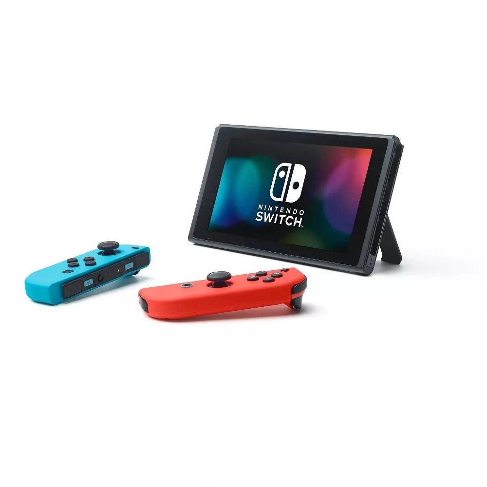 Nintendo Switch with Neon Blue/Neon Red Joy-Con Controller