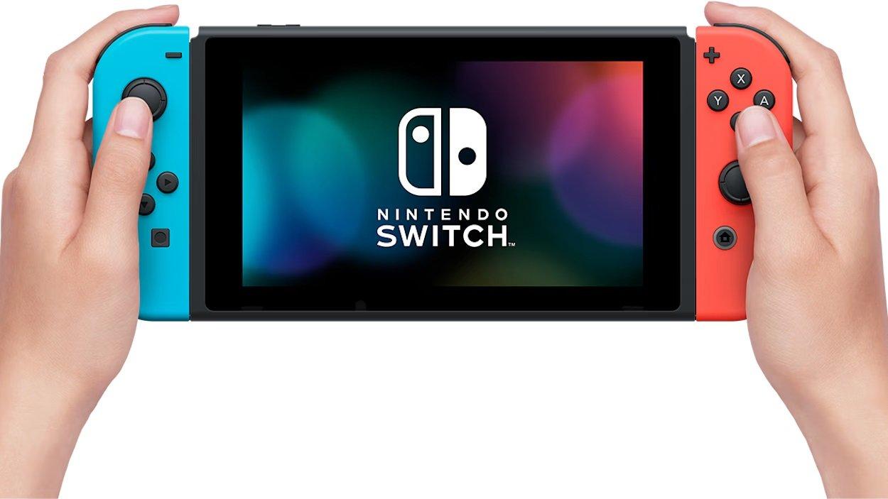 Nintendo Switch – OLED Model w/ Neon Red & Neon Blue Joy-Con Multi