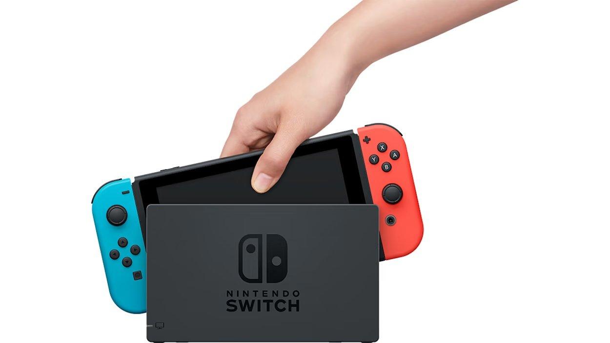 Nintendo Switch with Neon Blue/Neon Red Joy-Con Controller | GameStop