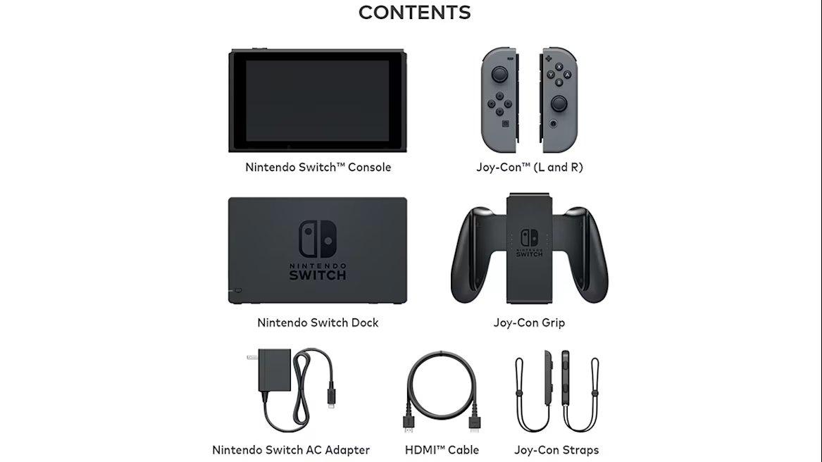 Nintendo Switch Console with Gray Joy-Con Controller | GameStop