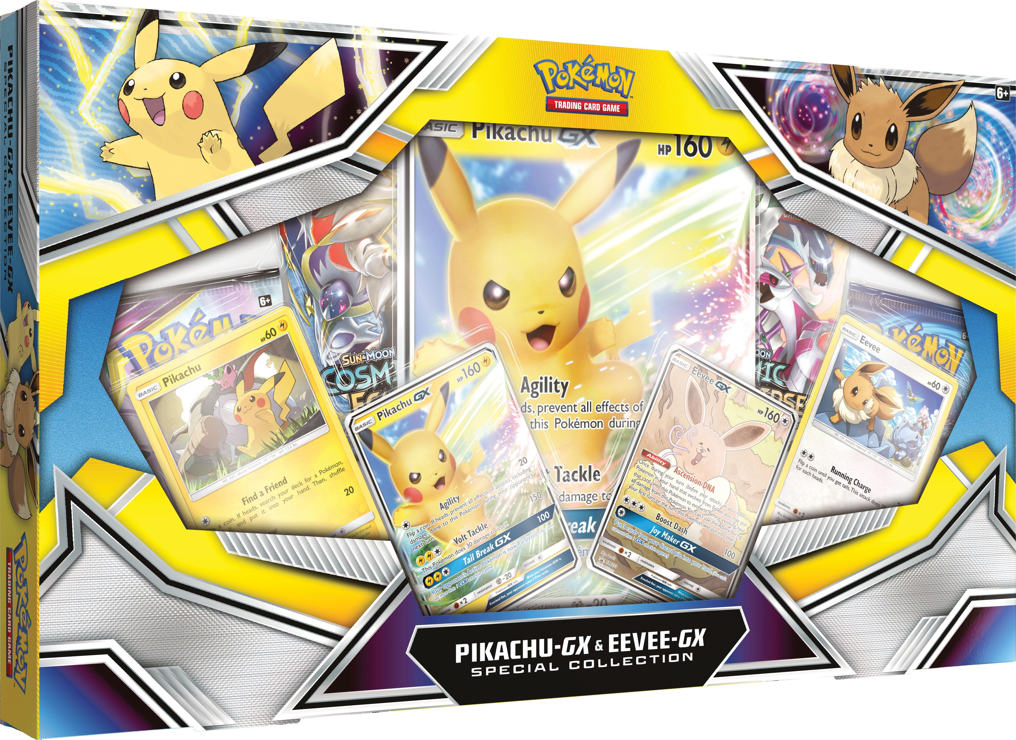 Pokemon Trading Card Game Pikachu Gx And Eevee Gx Special Collection Gamestop