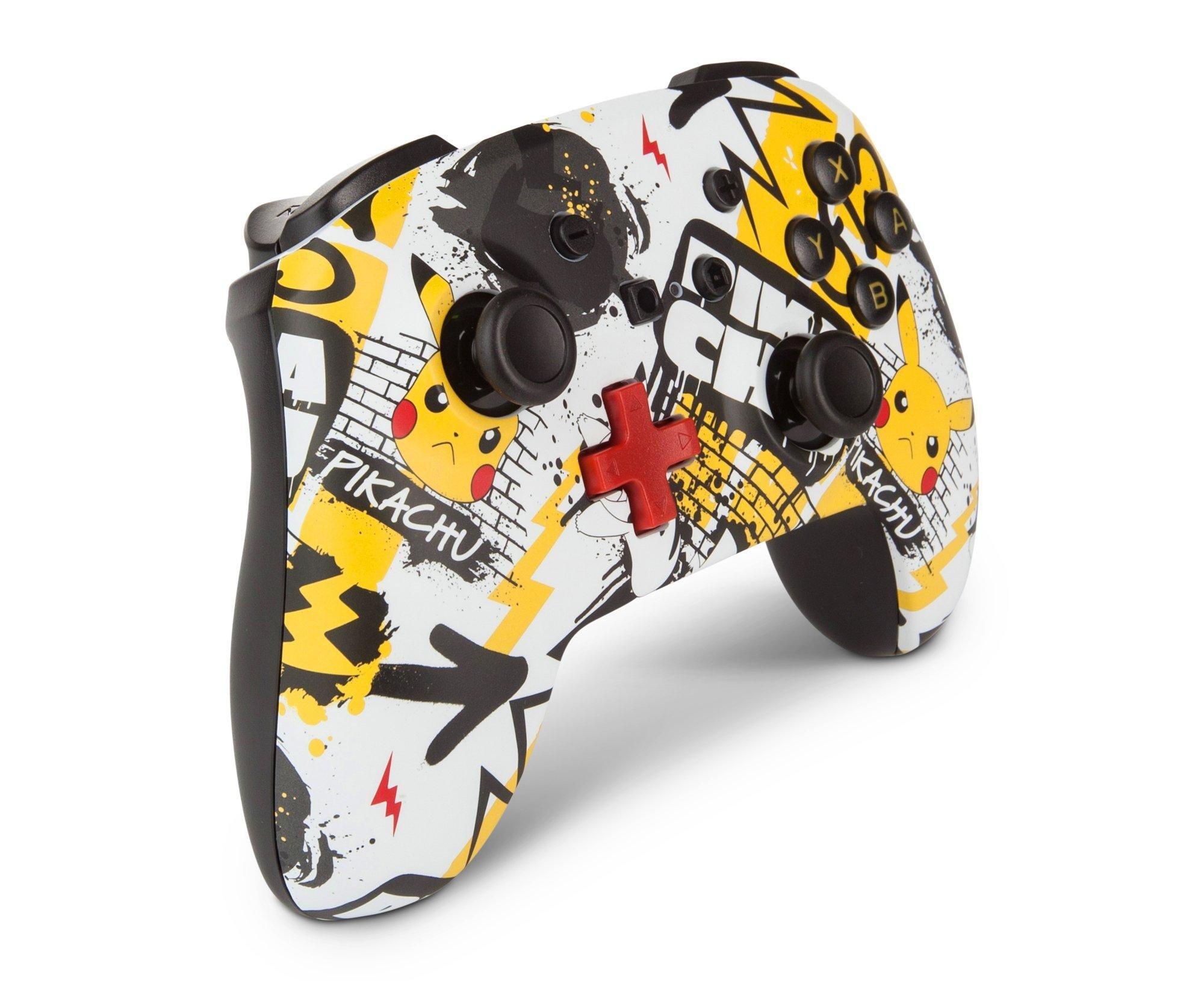 nintendo switch pikachu graffiti enhanced wireless controller