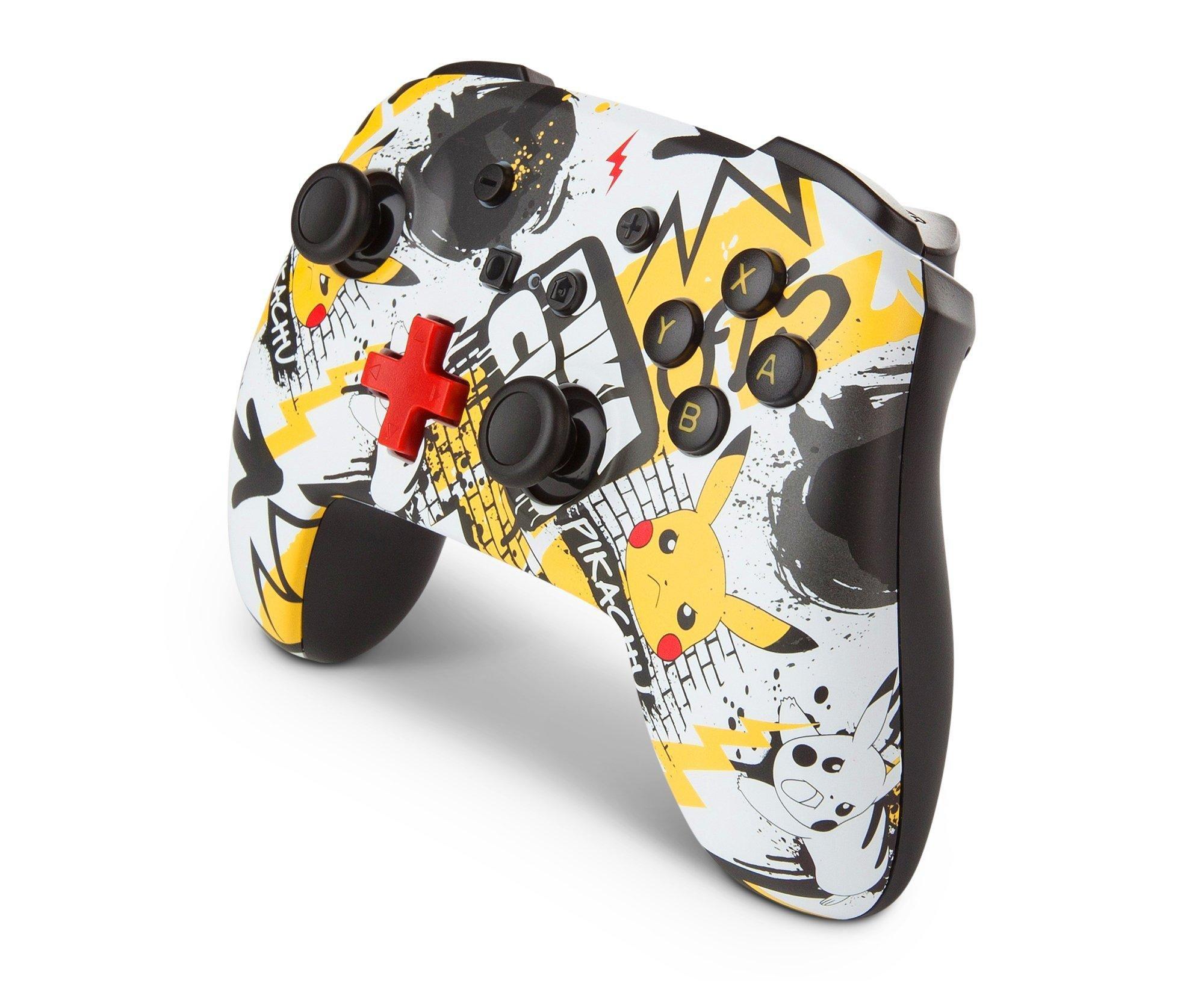 nintendo switch pikachu graffiti enhanced wireless controller