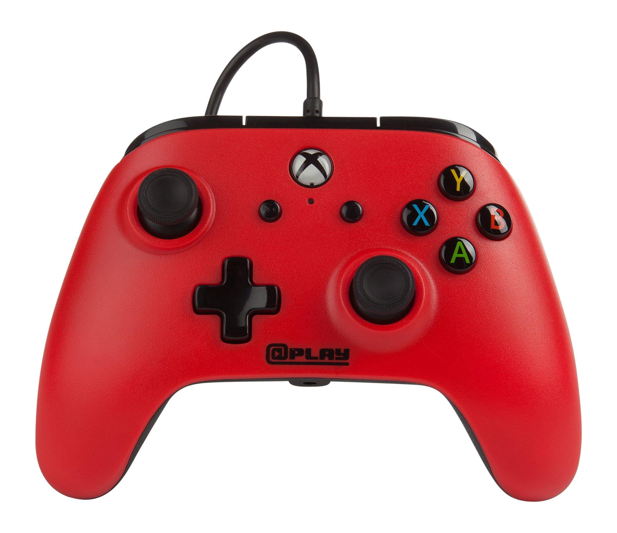Xbox One Red Wired Controller Xbox One GameStop